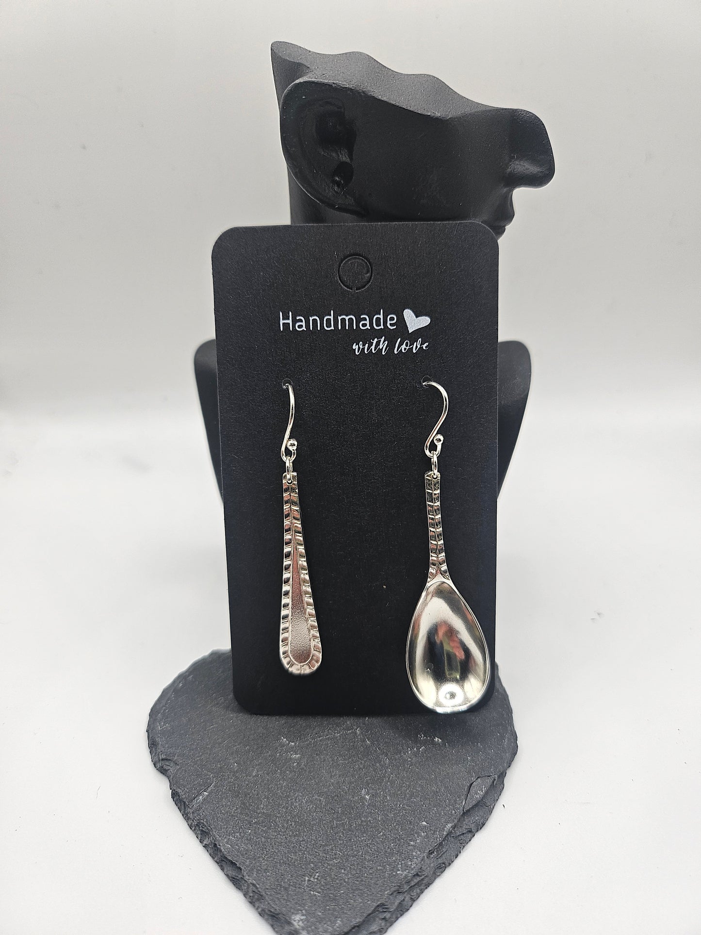 Sterling Silver Spoon Earrings