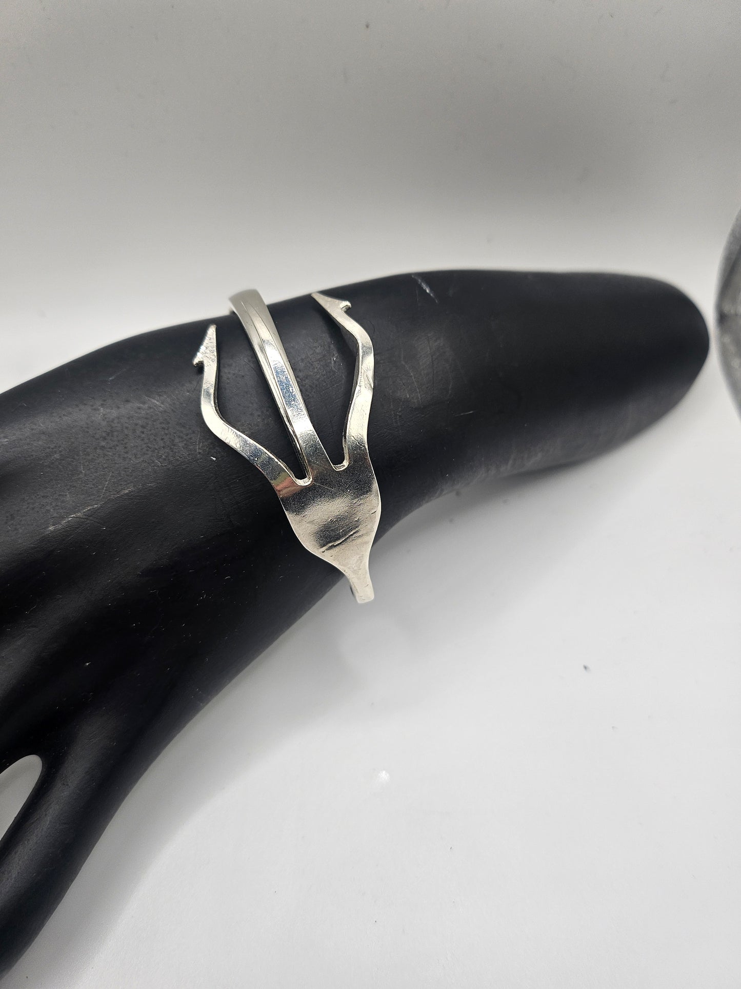 Sterling Silver Fork Cuff Bangle