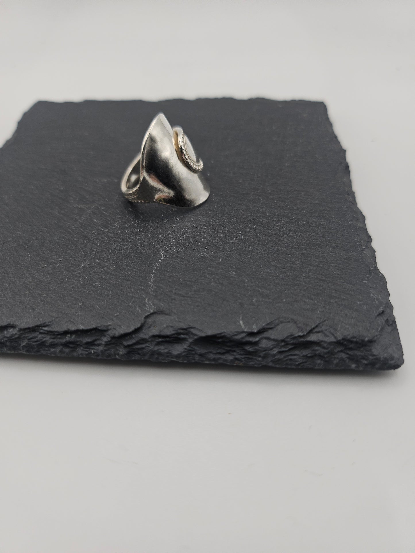 Sterling Silver Saddle Ring