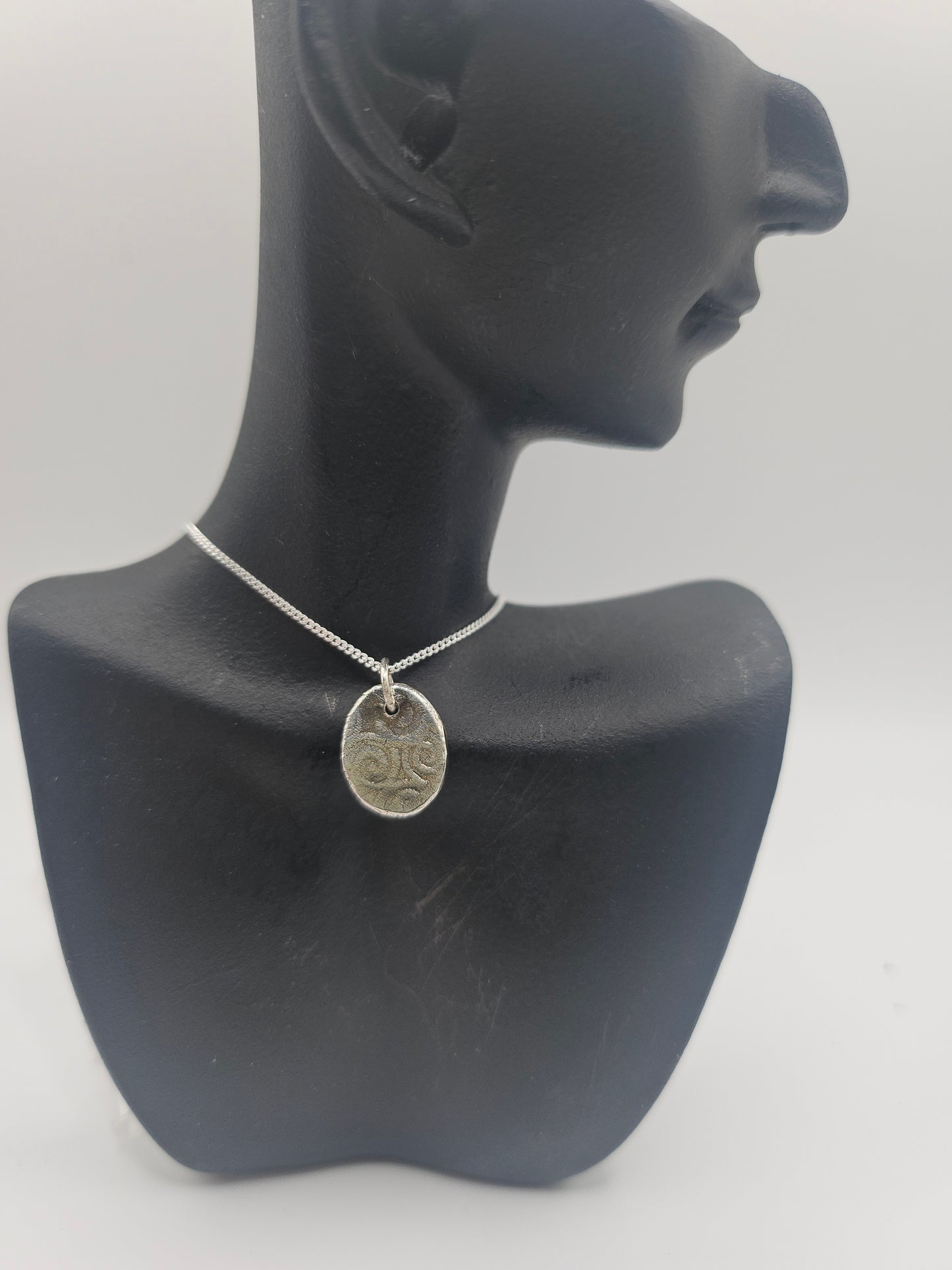 Sterling Silver Small Pebble Pendant