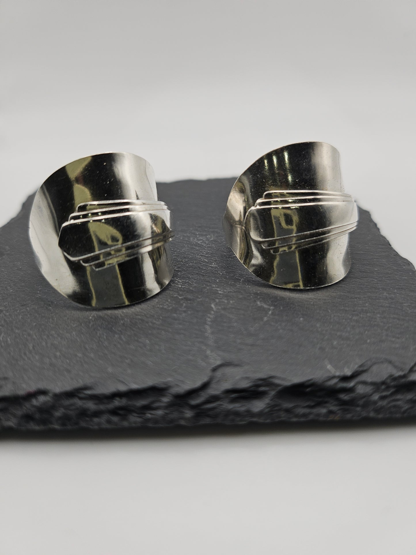 Sterling Silver Saddle Spoon Ring