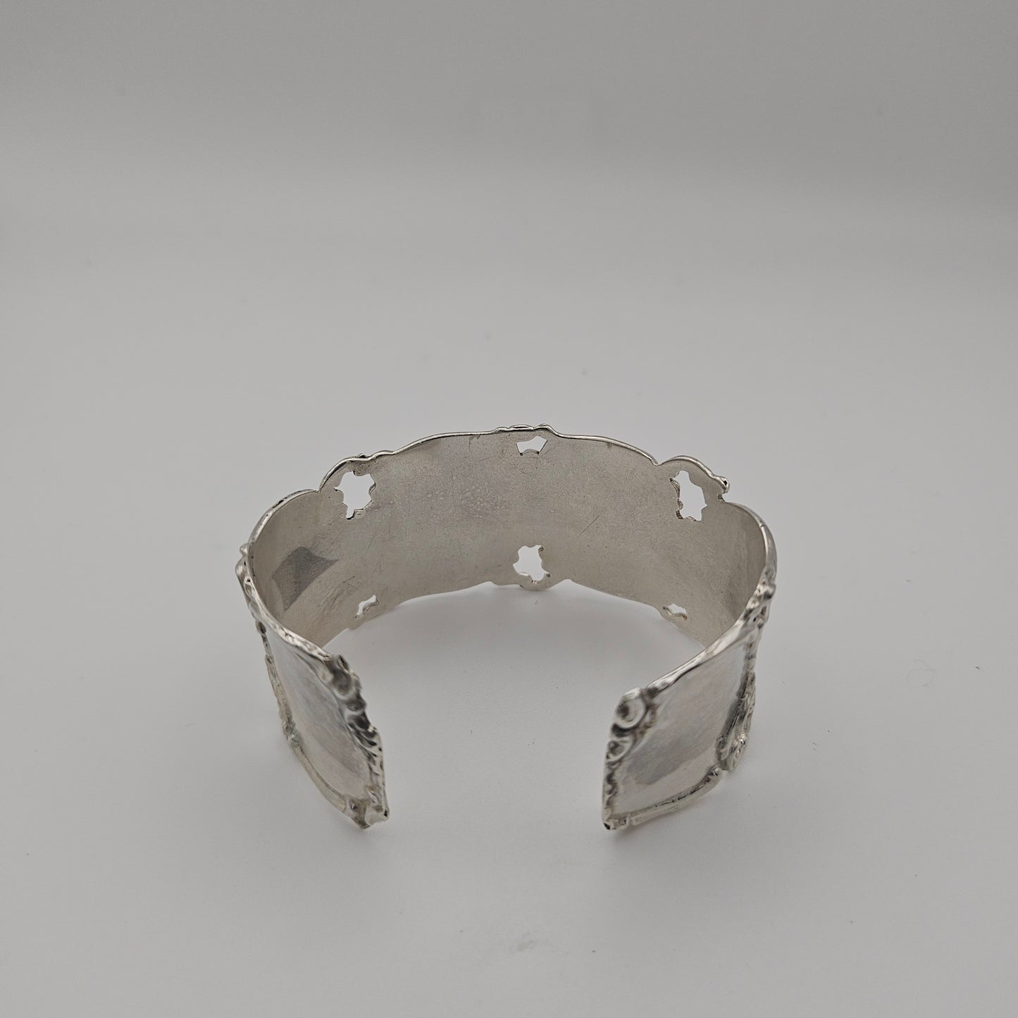 Sterling silver unique cuff bangle
