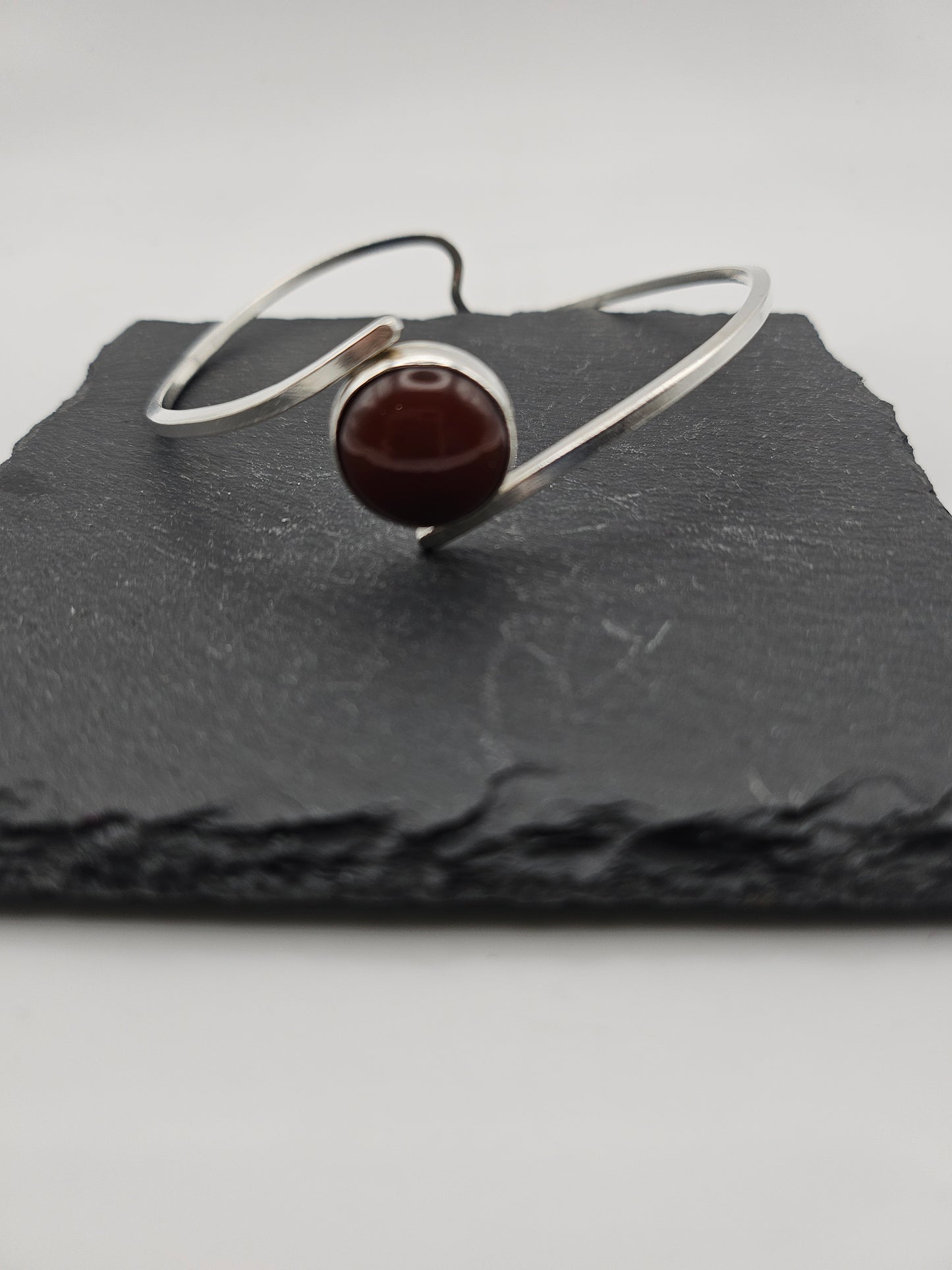 Sterling Silver Wave Bangle