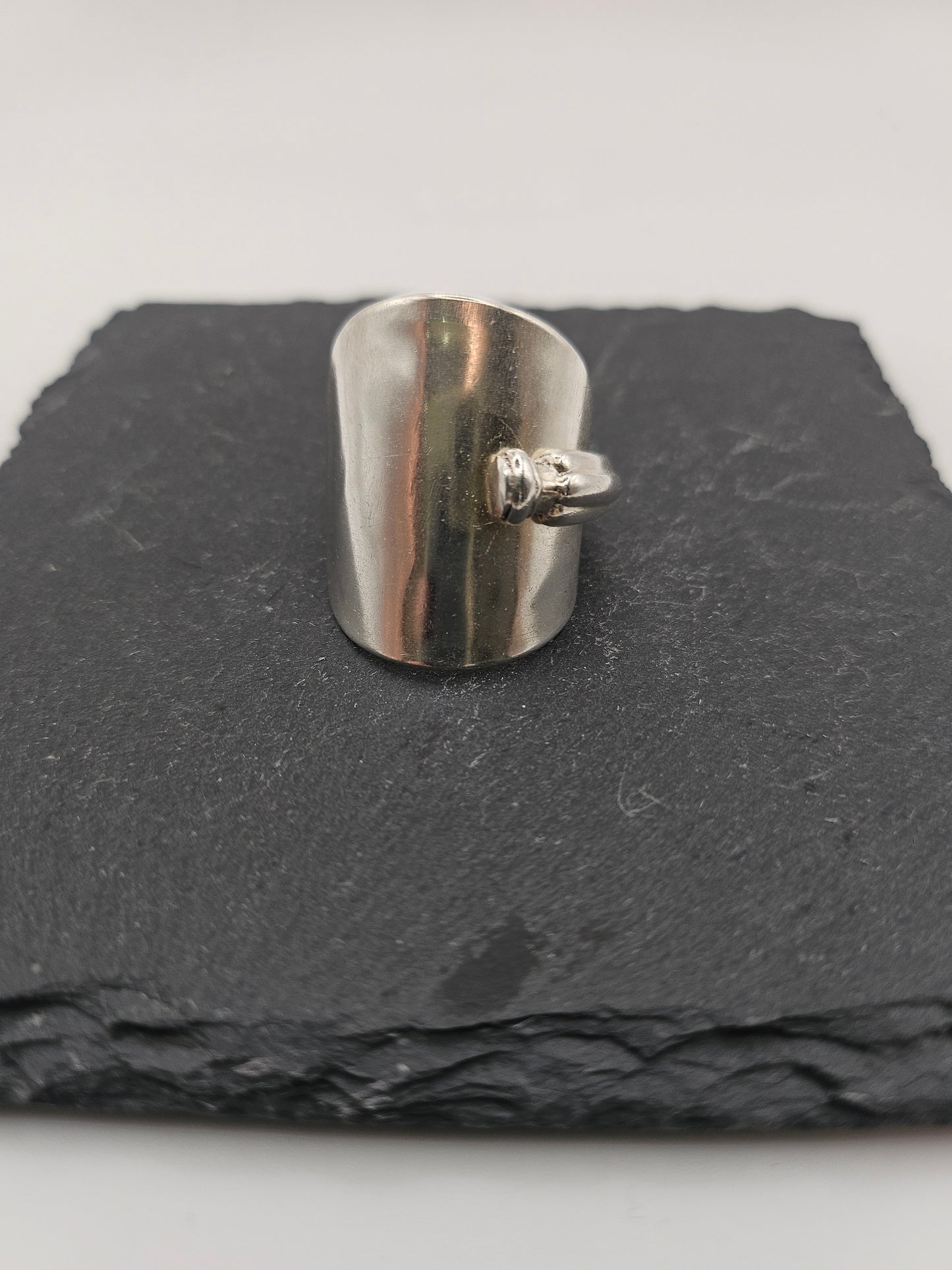 Sterling Silver Saddle Spoon Ring