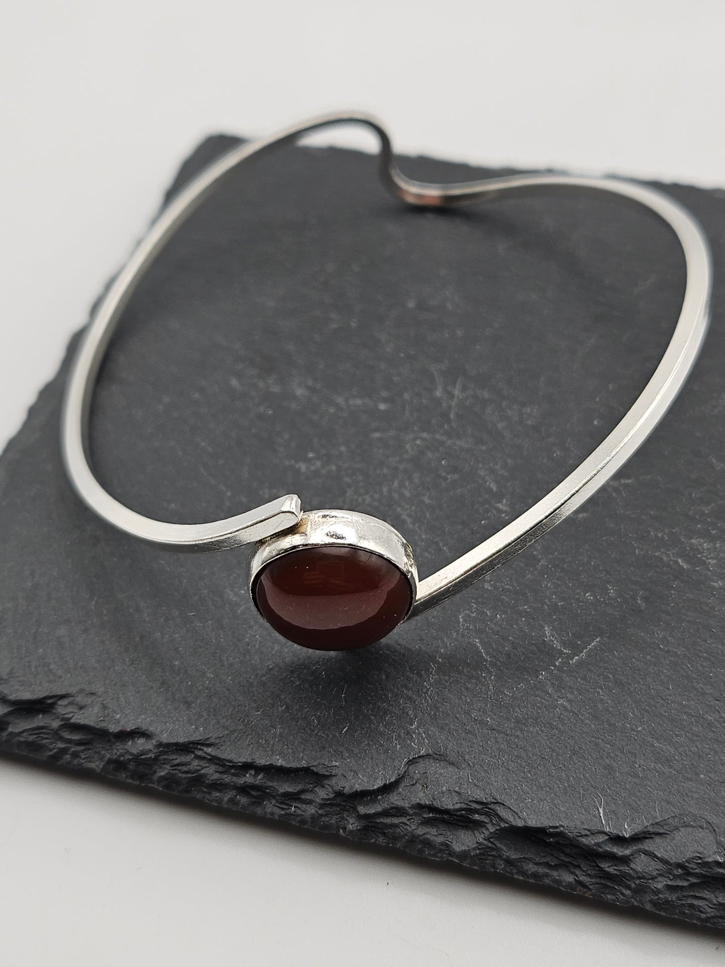 Sterling Silver Wave Bangle