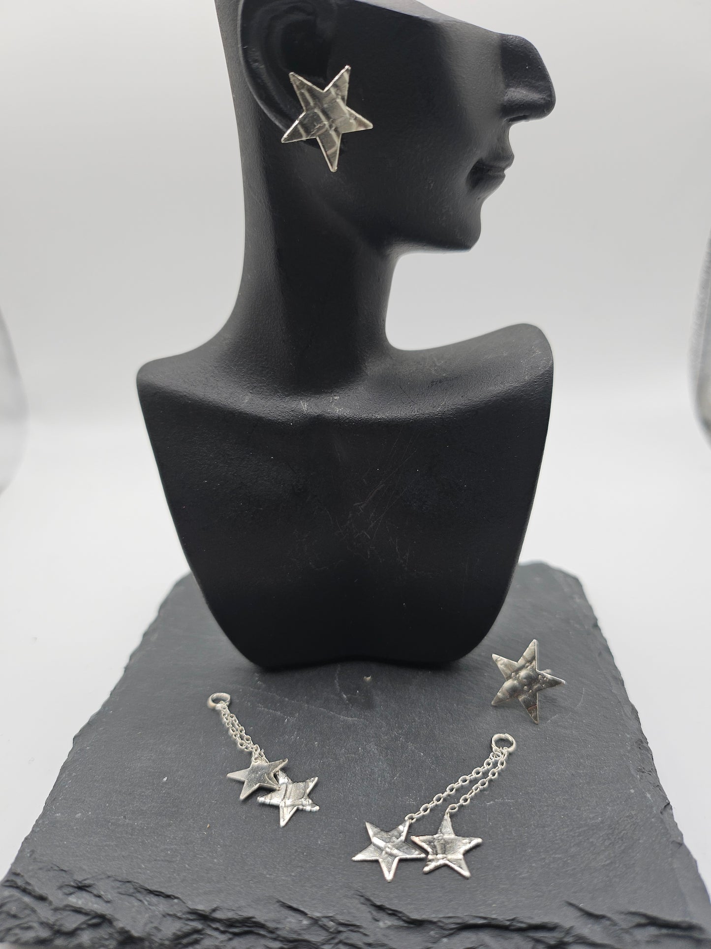 Sterling Silver Star Earrings