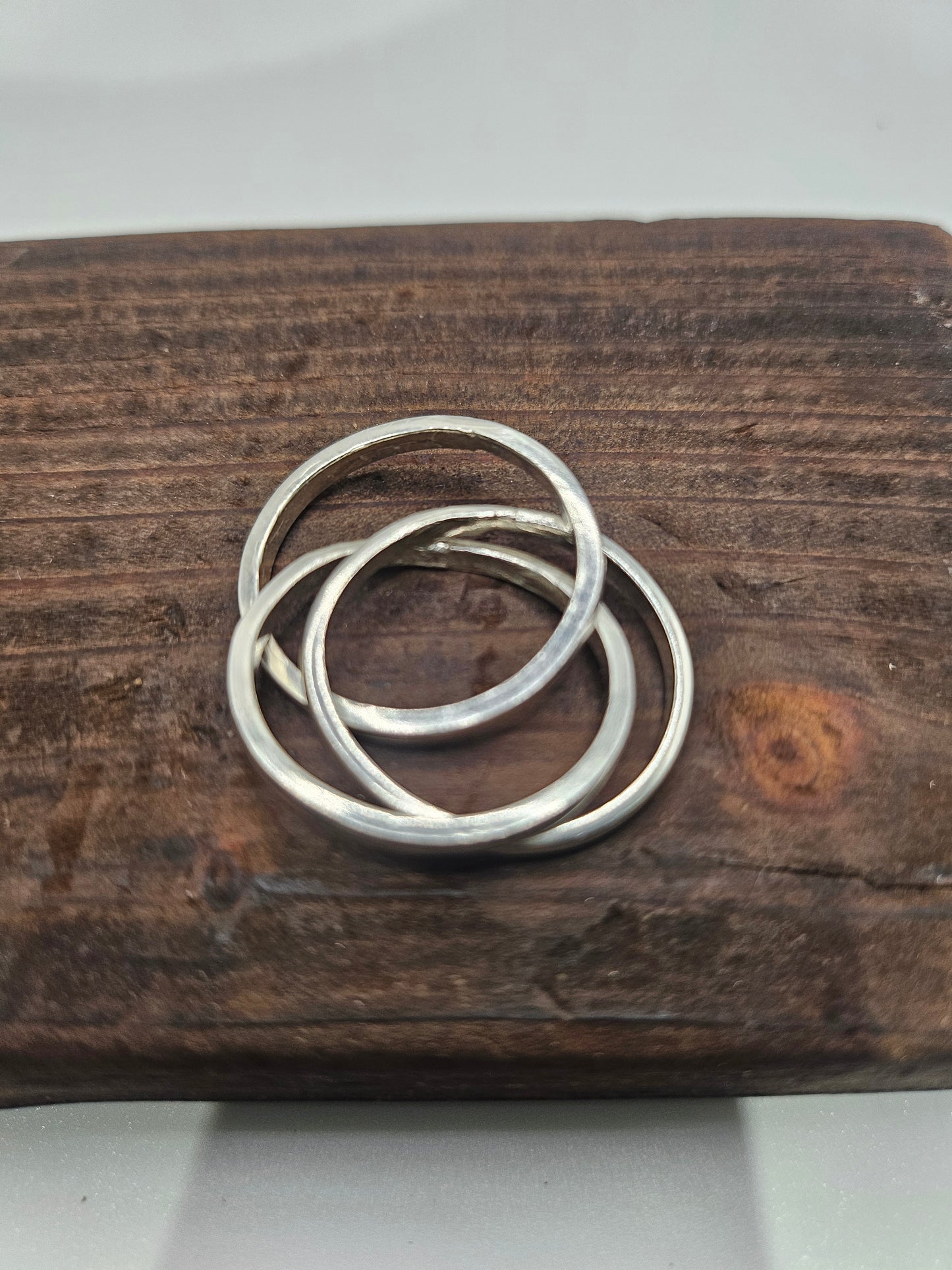 Sterling Silver Entwined Wedding Ring