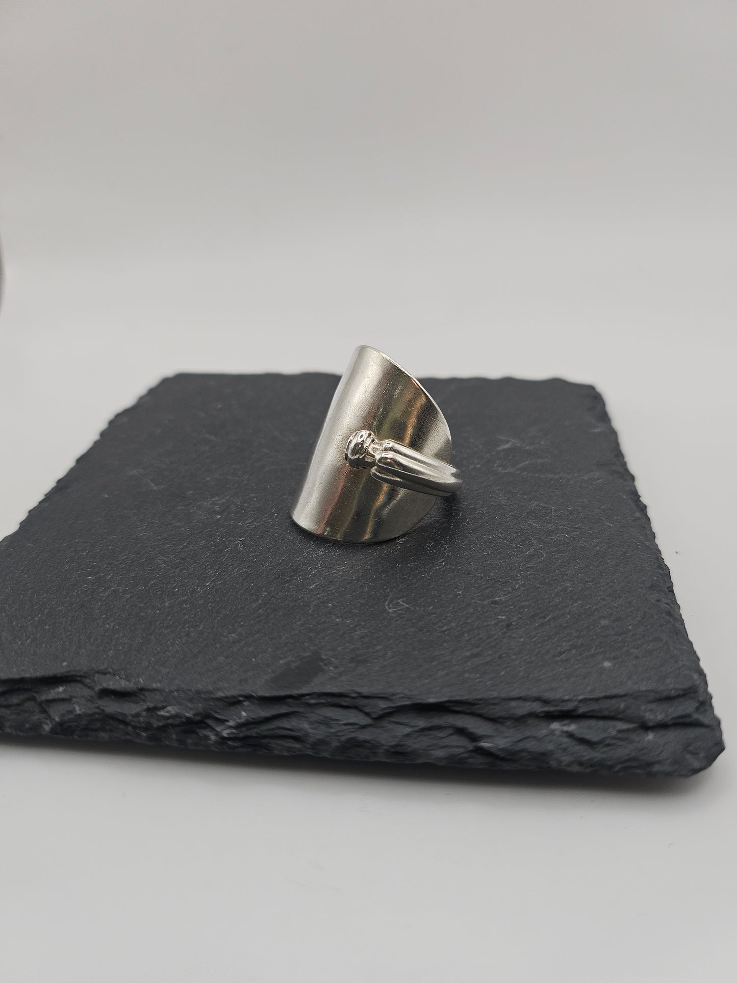 Sterling Silver Saddle Spoon Ring