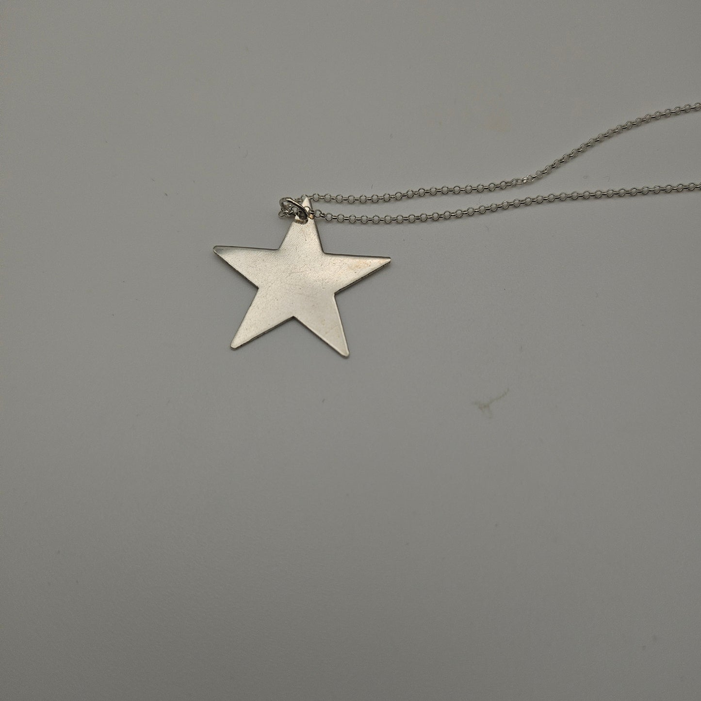 Sterling silver star pendant
