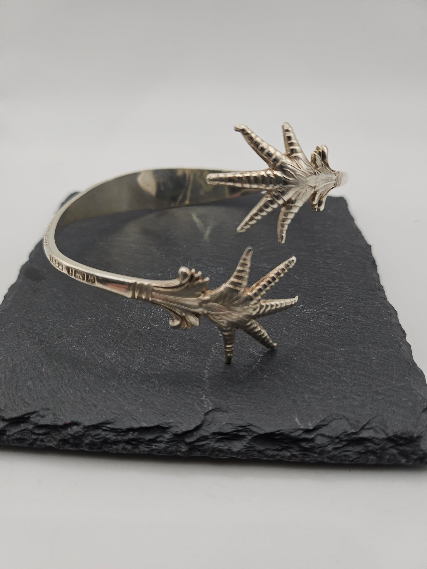 Sterling Silver Sugar Tongs Bangle