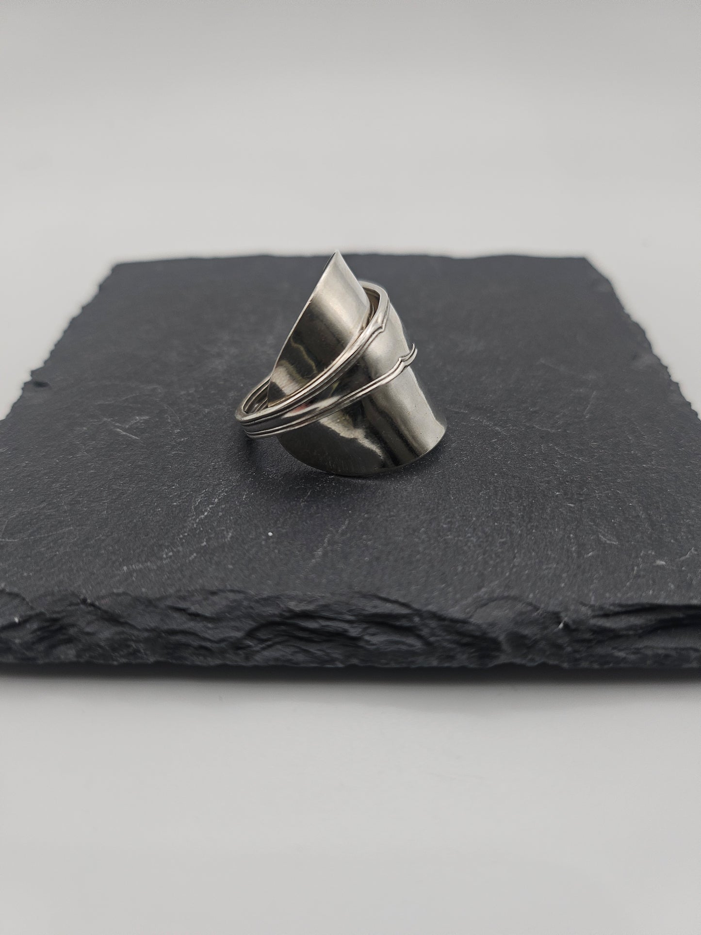 Sterling Silver Saddle Spoon Ring