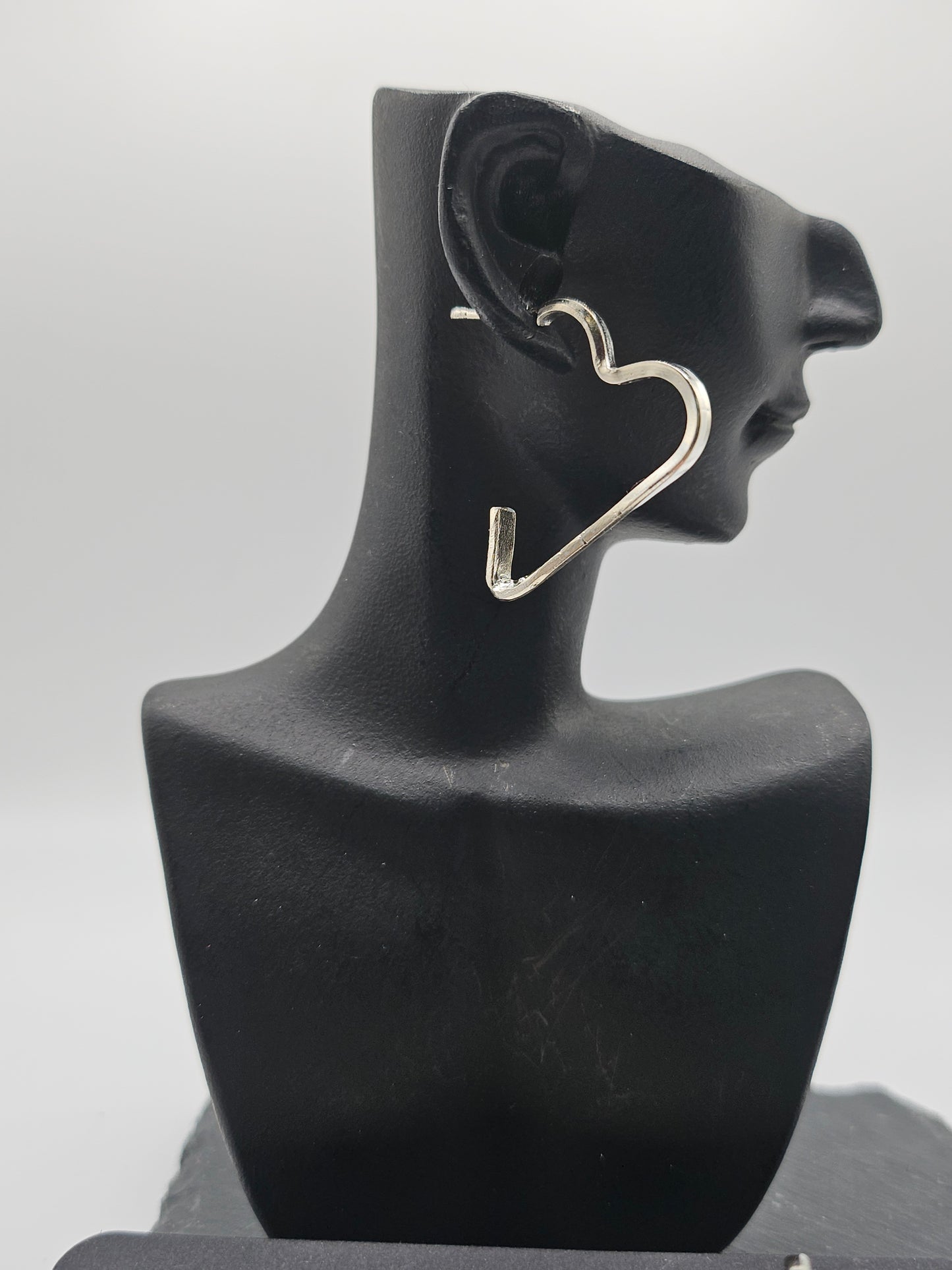 Sterling Silver Love Heart Earrings