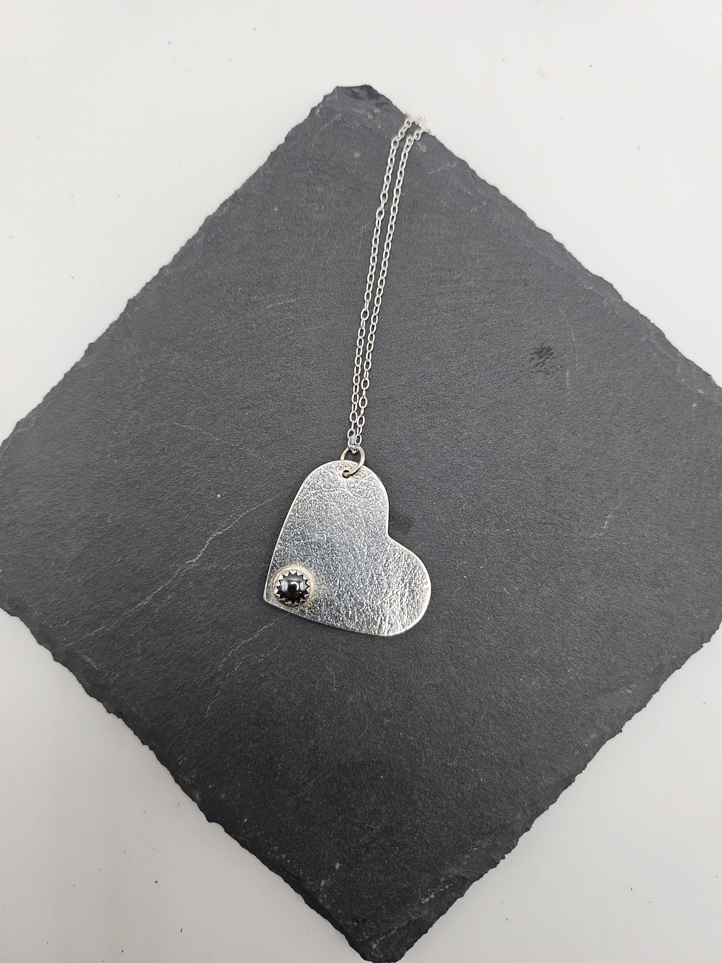 Sterling Silver Love Heart Necklace