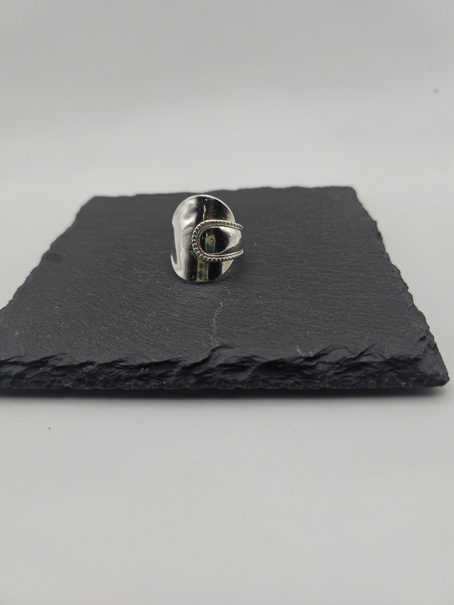 Sterling Silver Saddle Ring