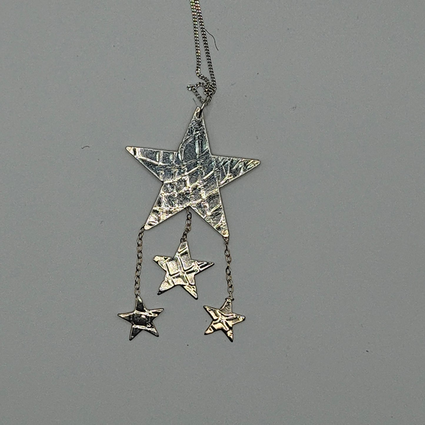 Sterling silver star necklace