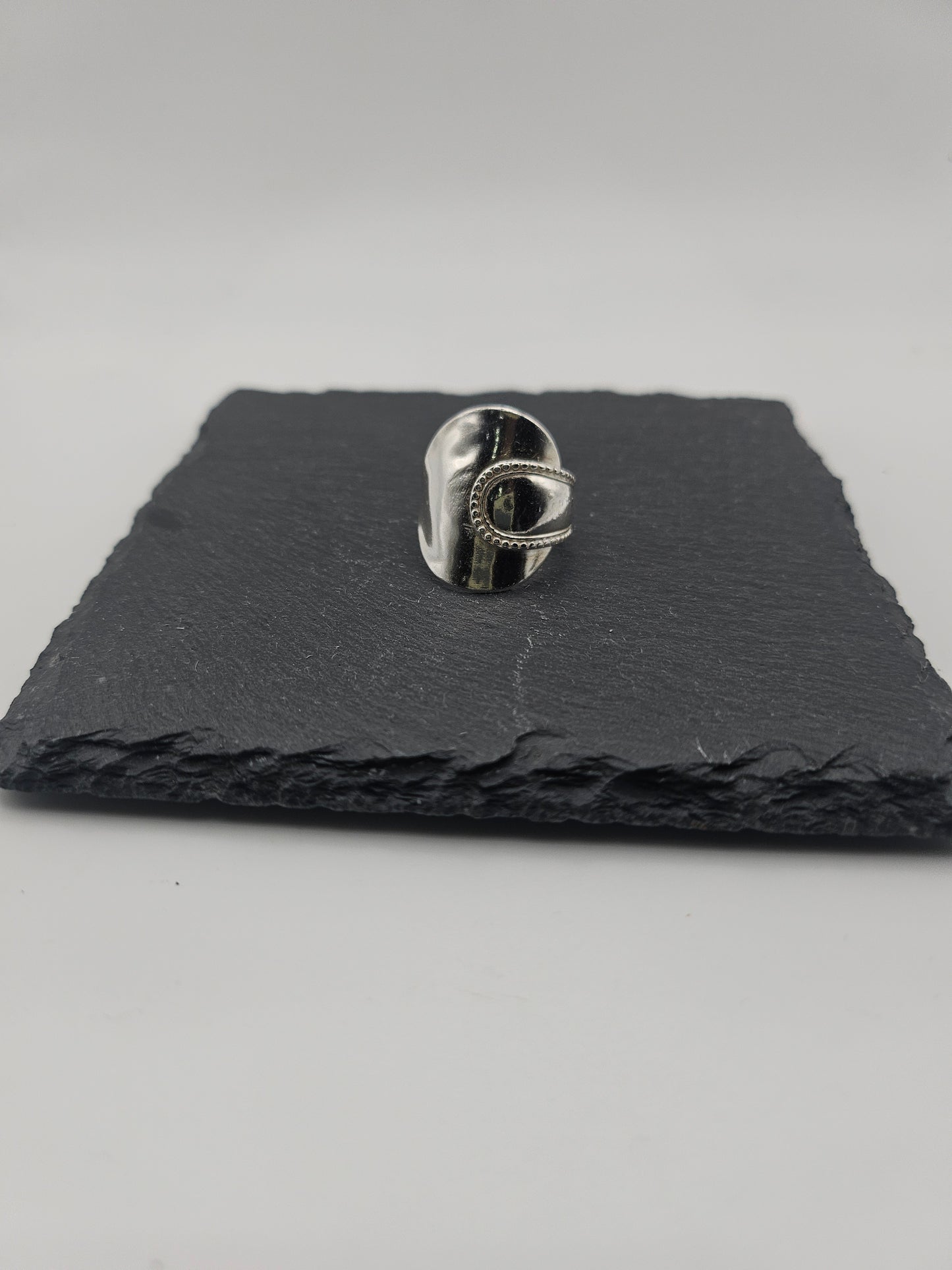 Sterling Silver Saddle Ring