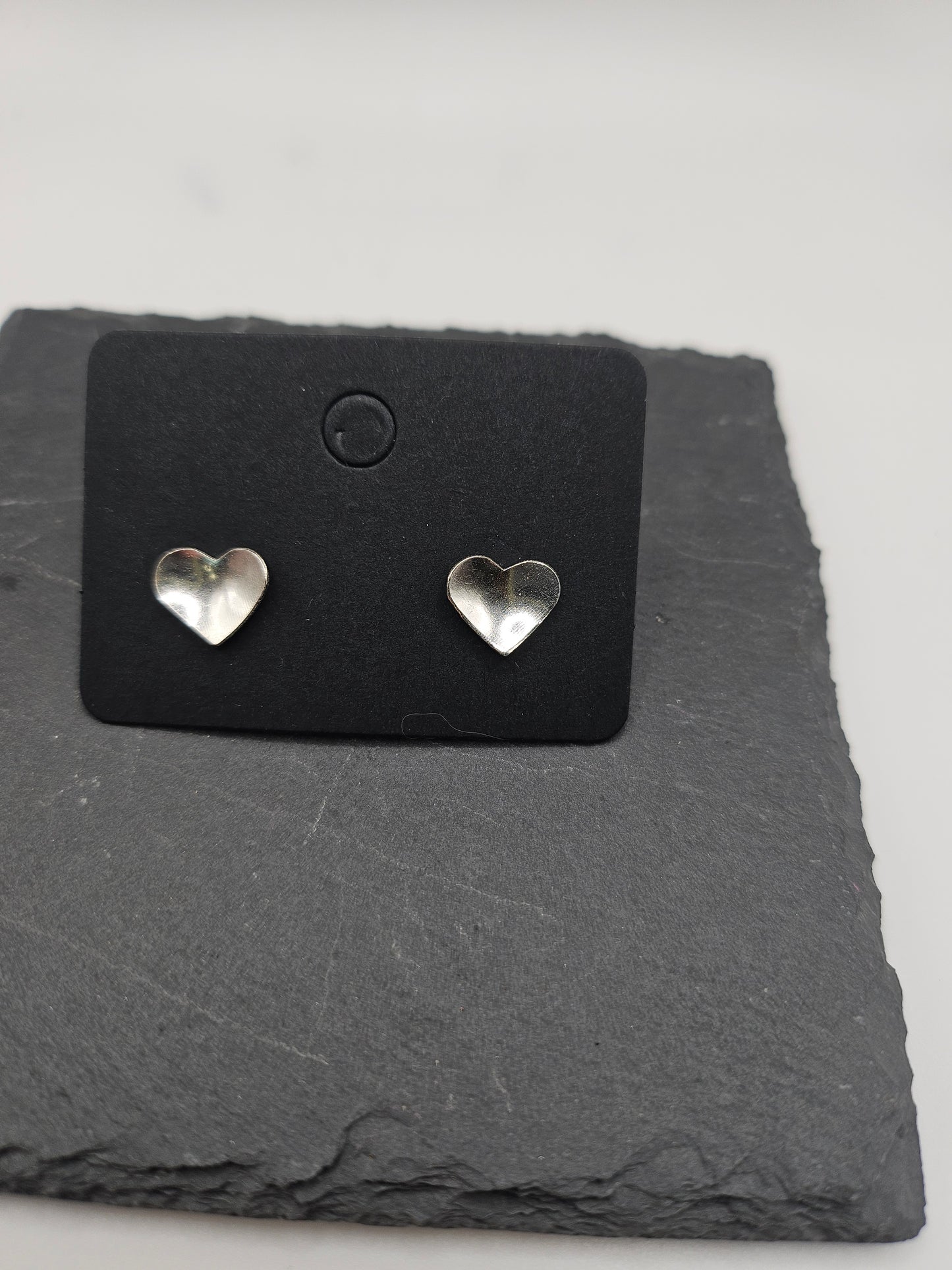 Sterling Silver Love Heart Earrings