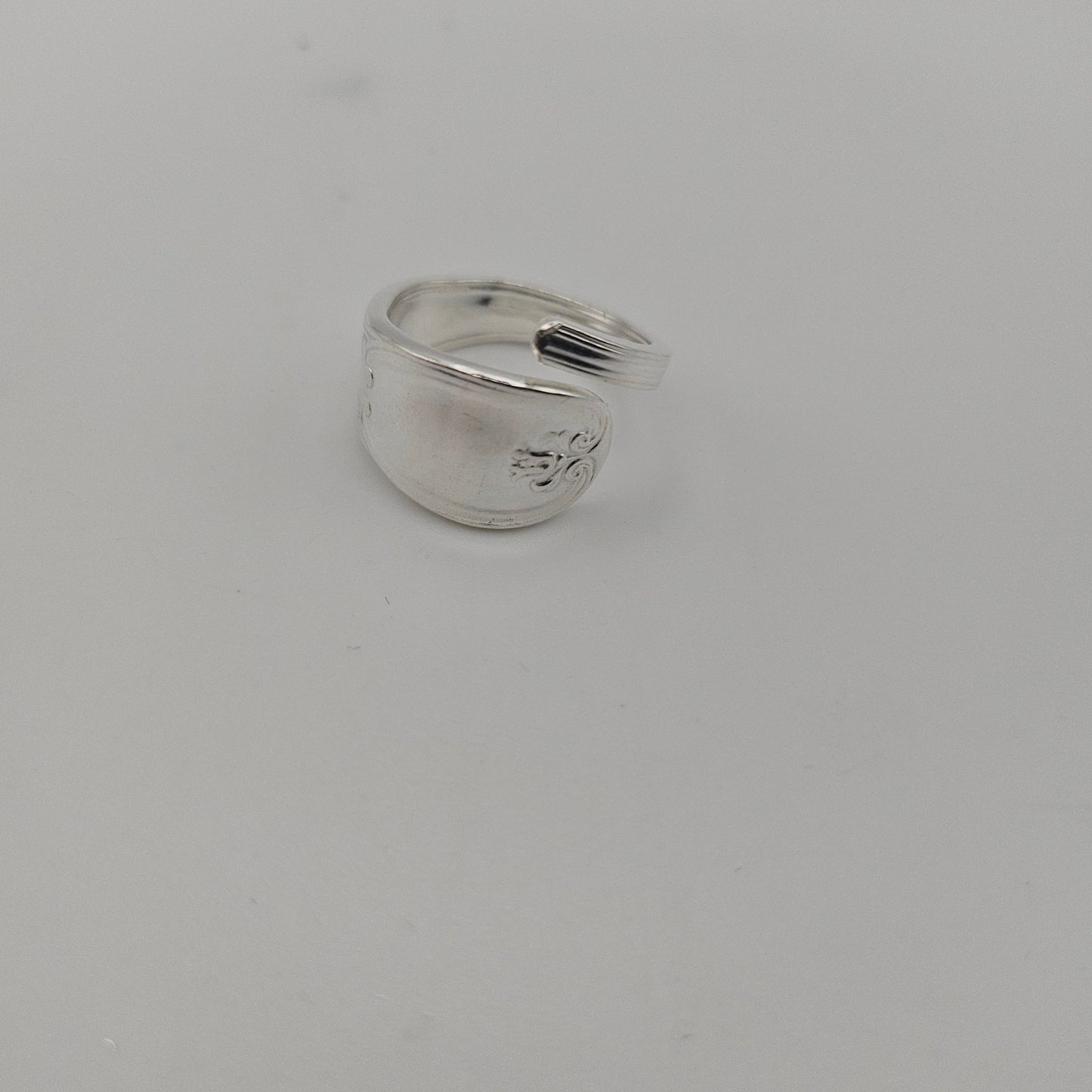 Sterling Silver Spiralspoon Handle Ring