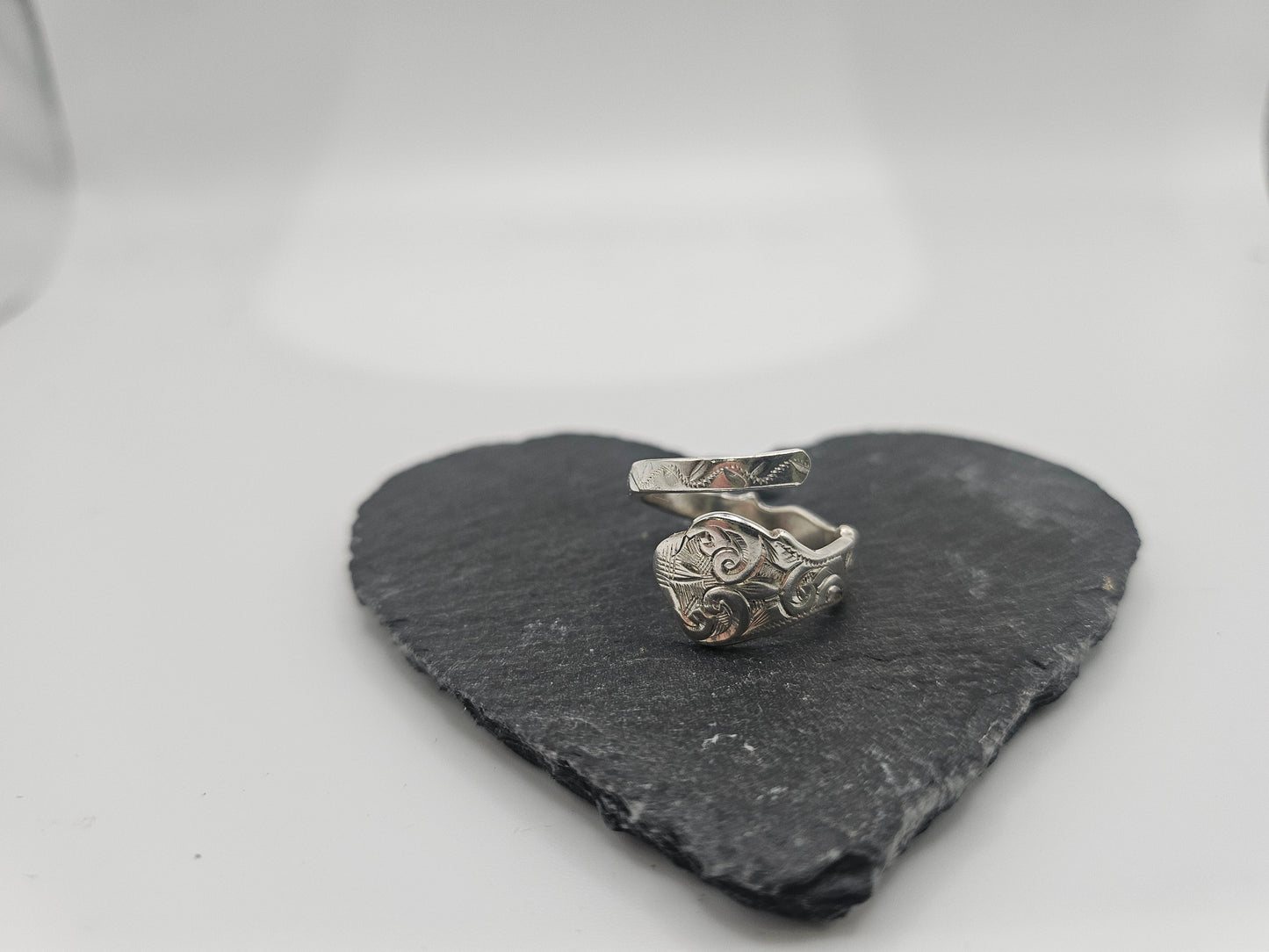 Sterling Silver Vintage Spoon Handle Ring