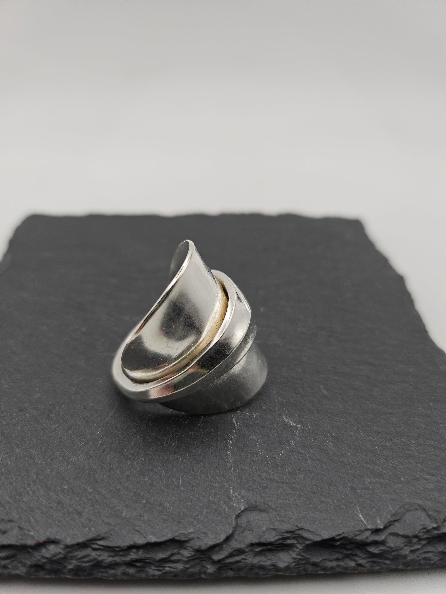 Sterling Silver saddle Spoon Ring