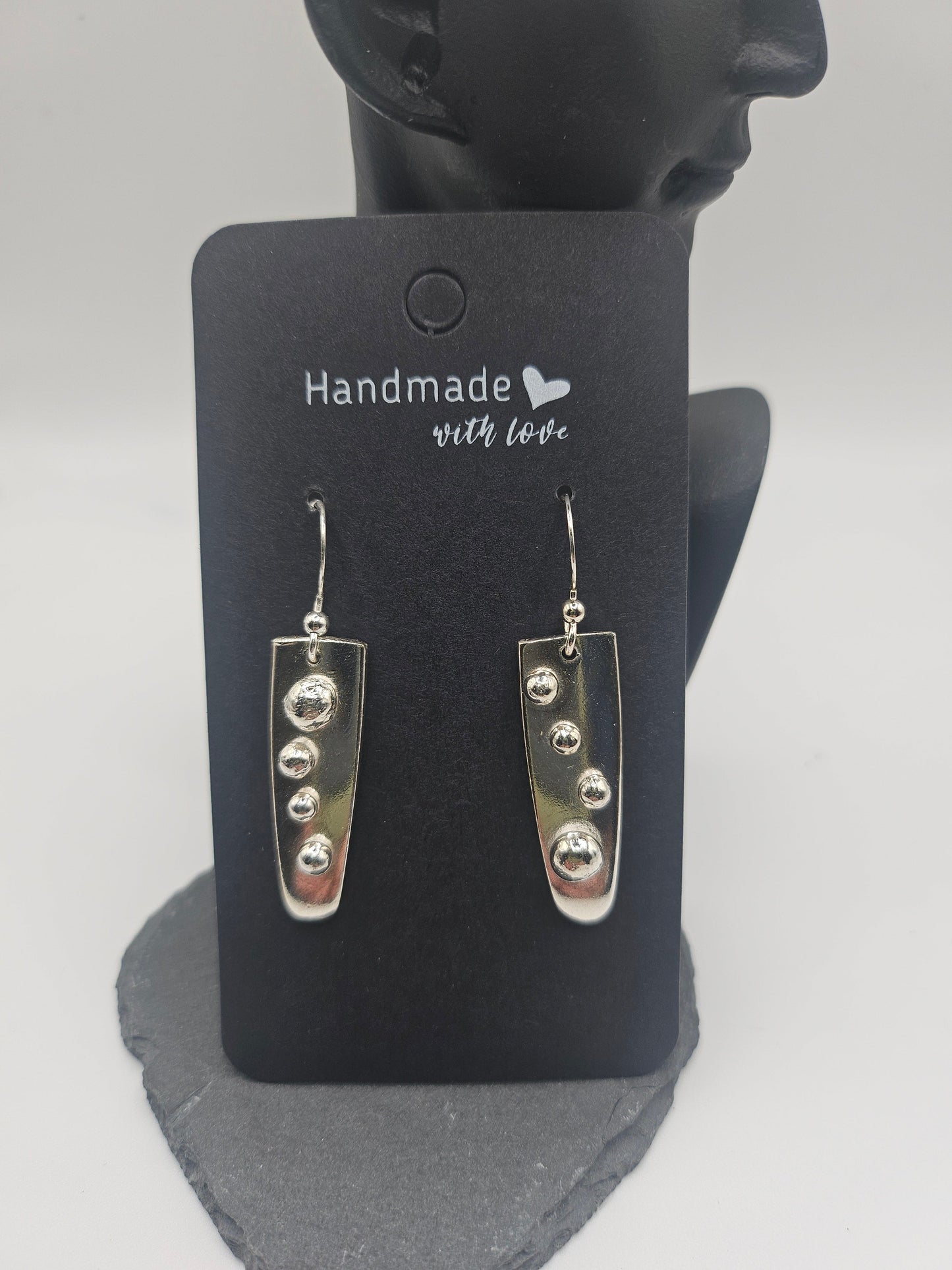 Sterling Silver Ornate Spoon Handle Earrings