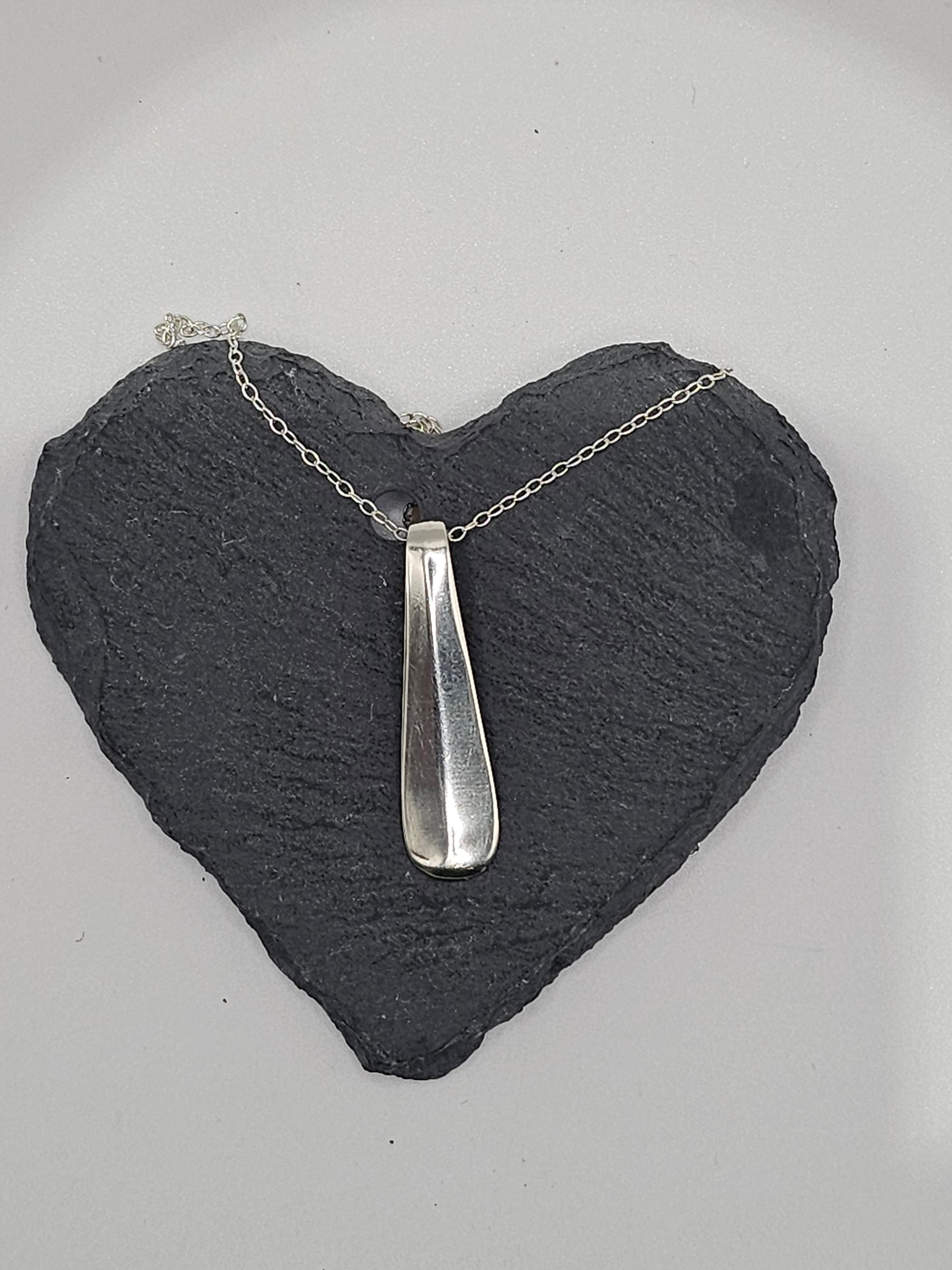 Sterling Silver Spoon Handle Necklace