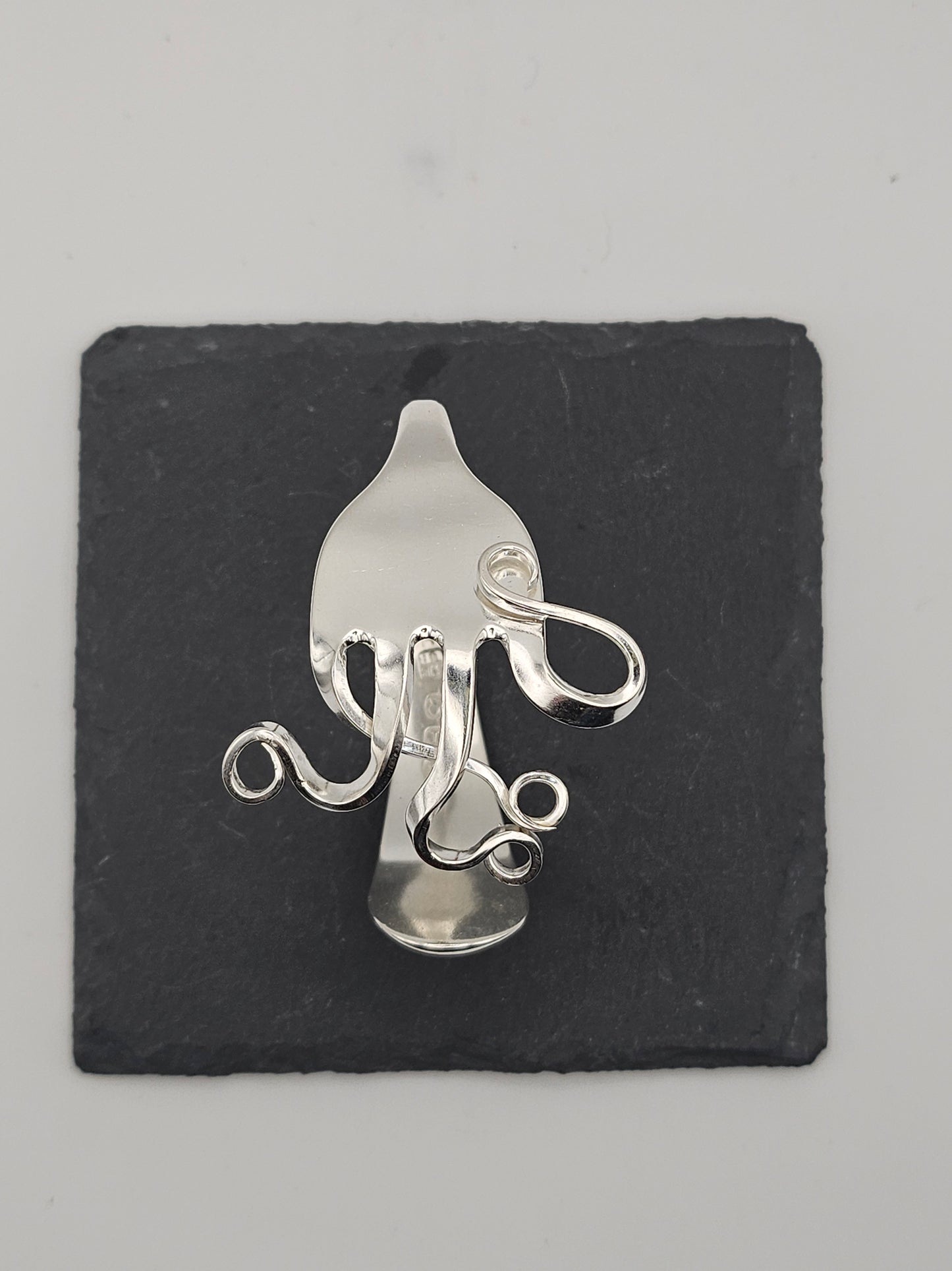 Sterling Silver Forks Cuff Bangle