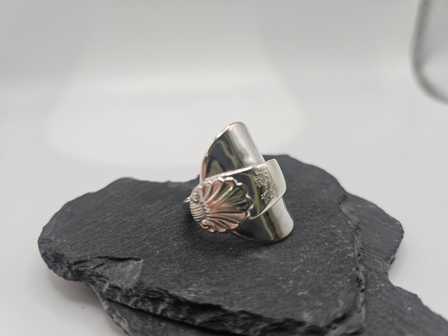 Sterling Silver Saddle Spoon Ring