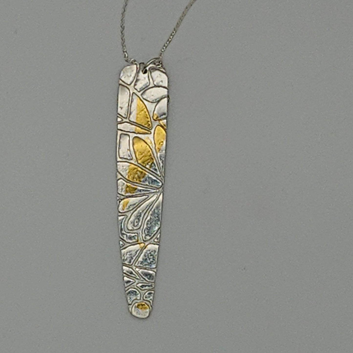 Sterling silver pendant with keumboo