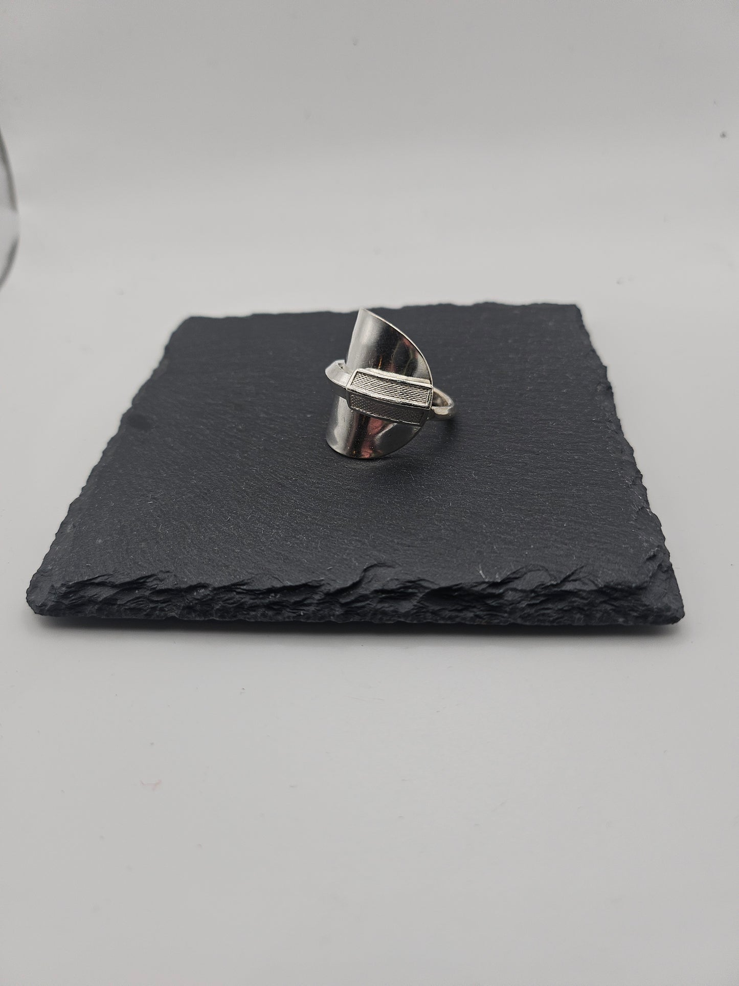 Sterling Silver Saddle Spoon Ring
