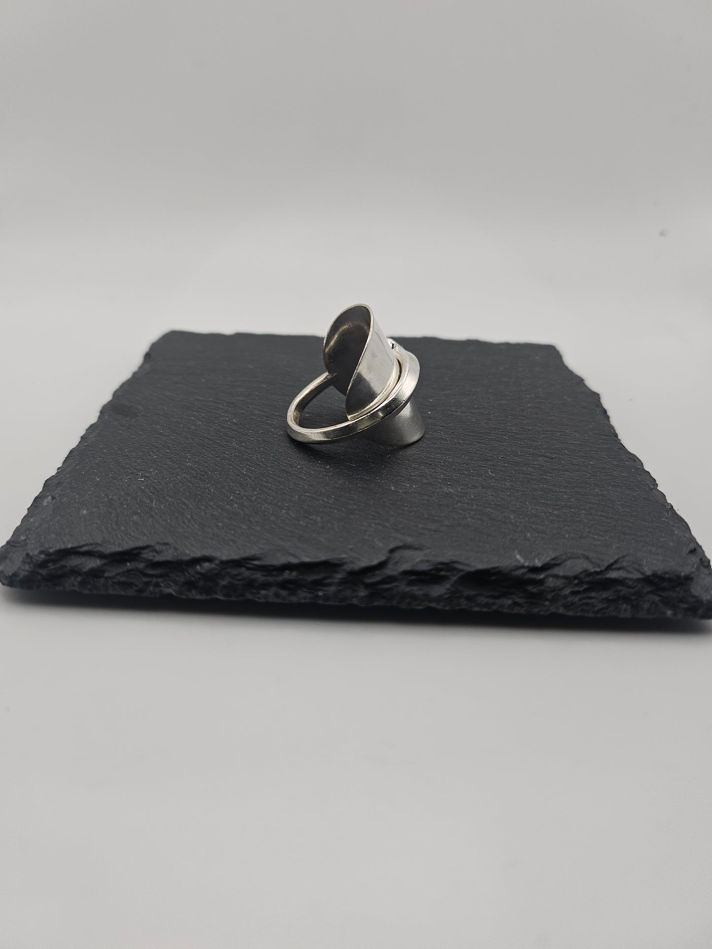 Sterling Silver Saddle Spoon Ring