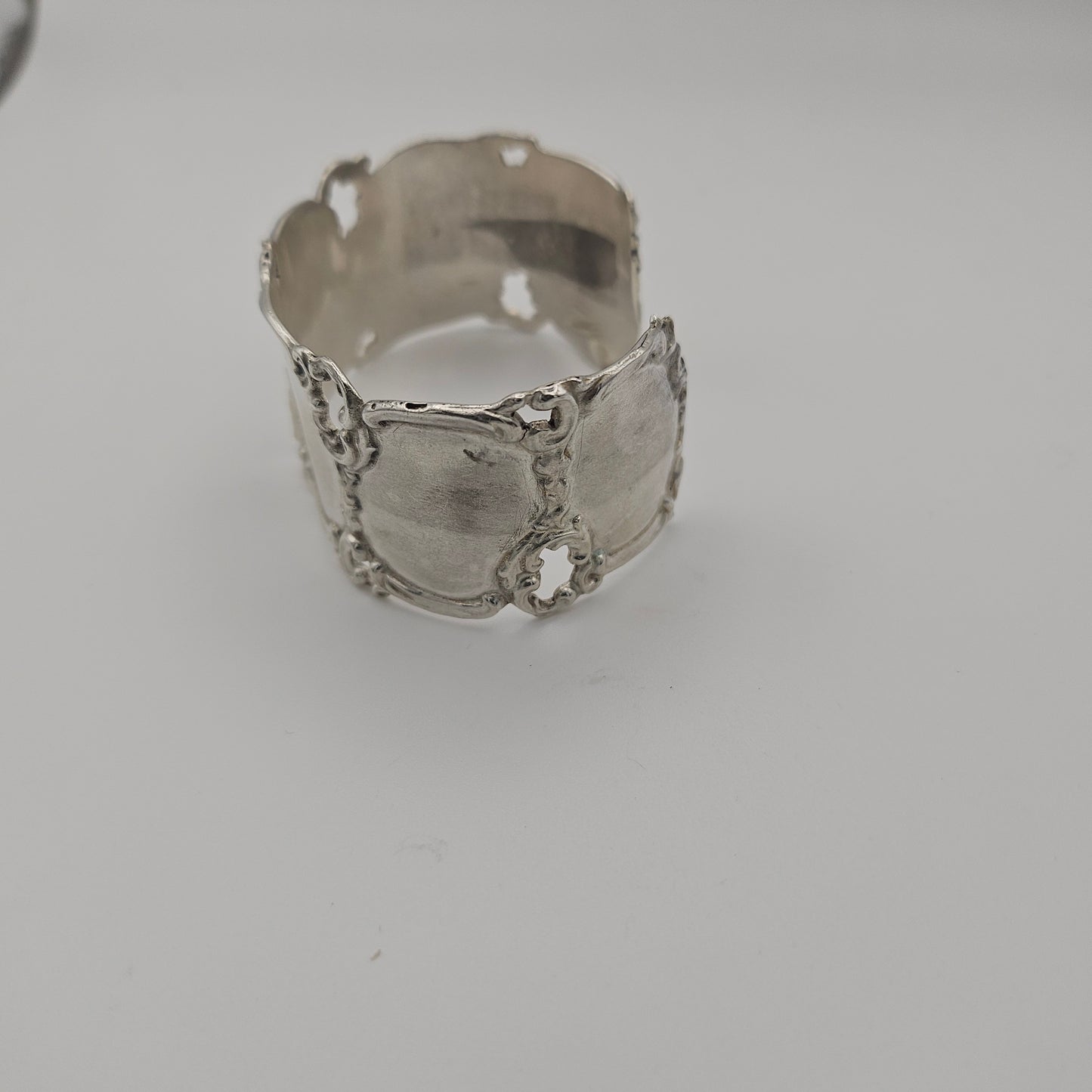 Sterling silver unique cuff bangle