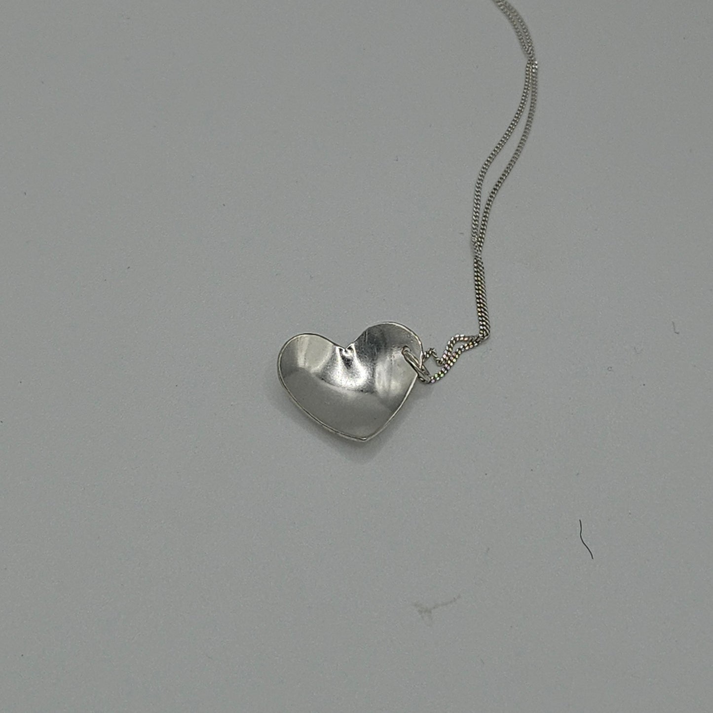 Sterling silver love heart pendant