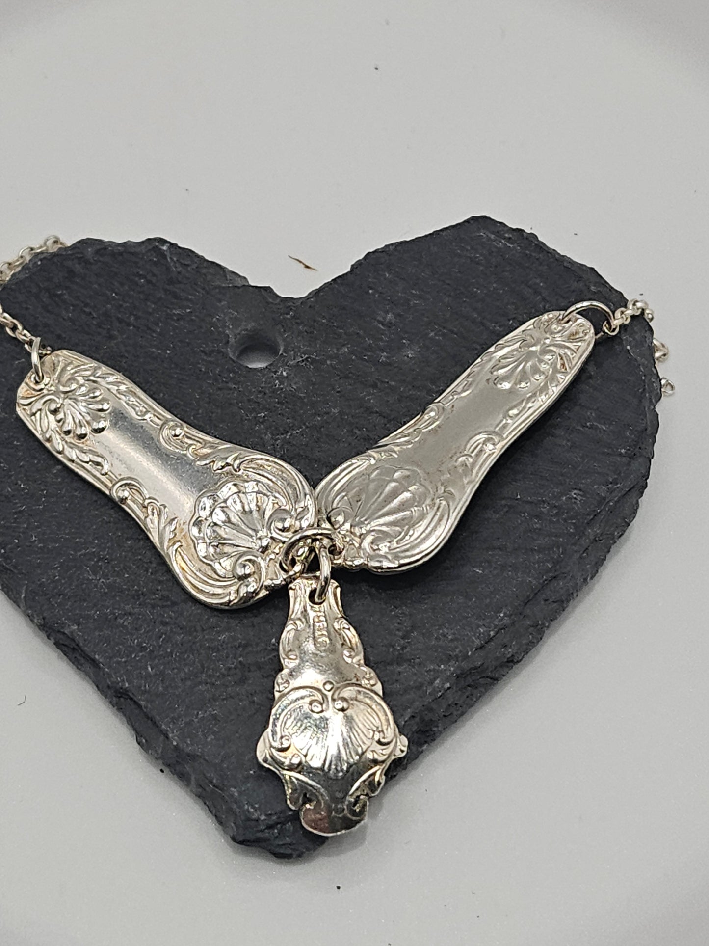 Sterling Silver Vintage Spoon Handle Necklace