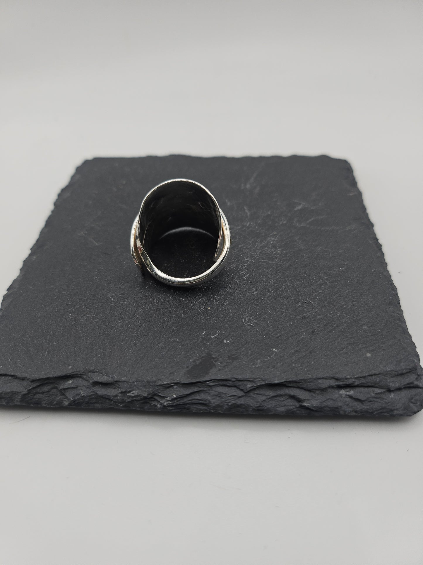 Sterling Silver Saddle Spoon Ring