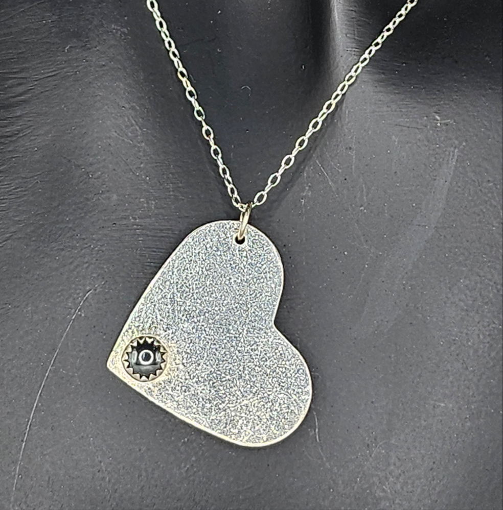 Sterling Silver Love Heart Necklace