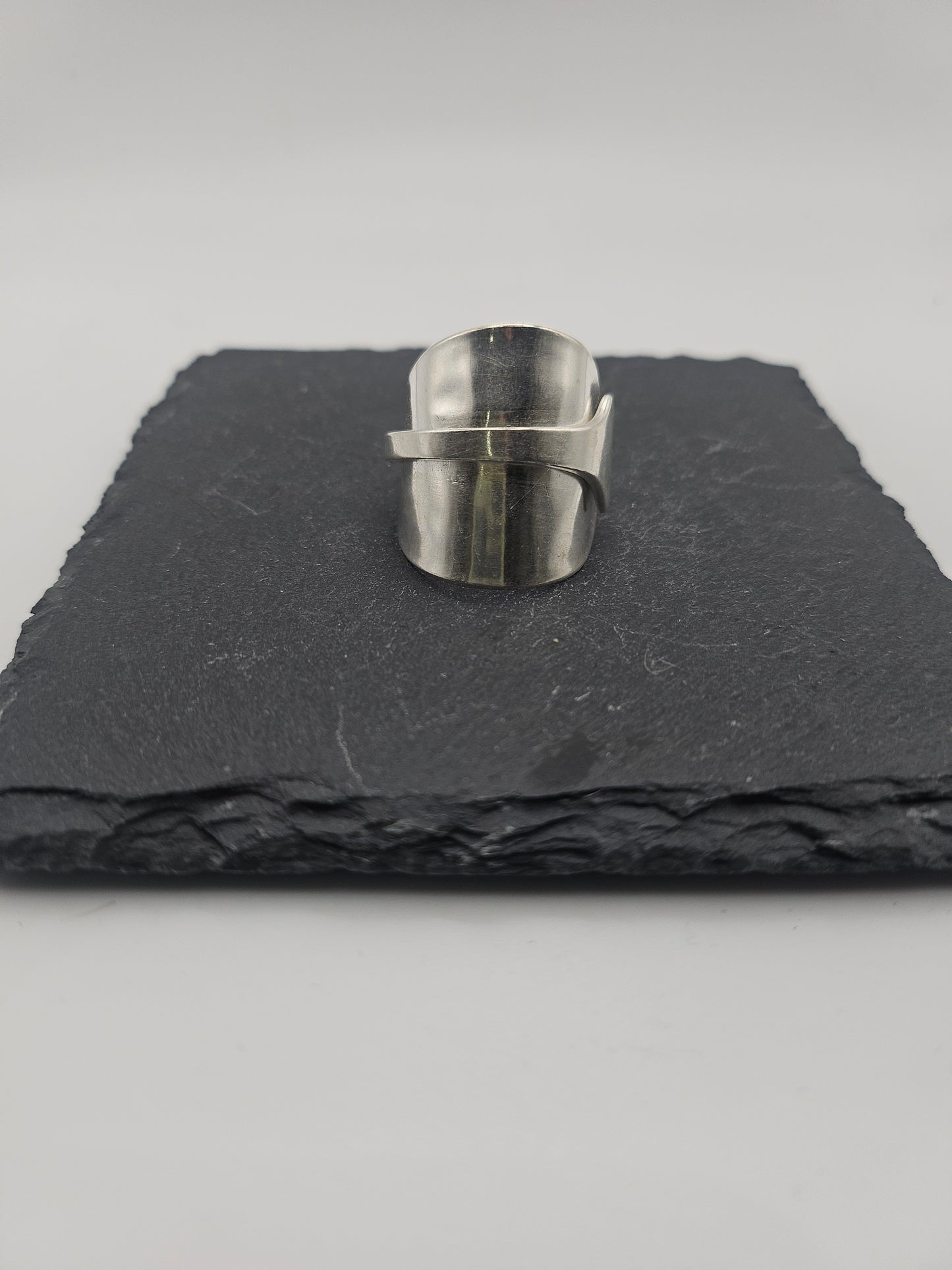 Sterling Silver Saddle Spoon Ring