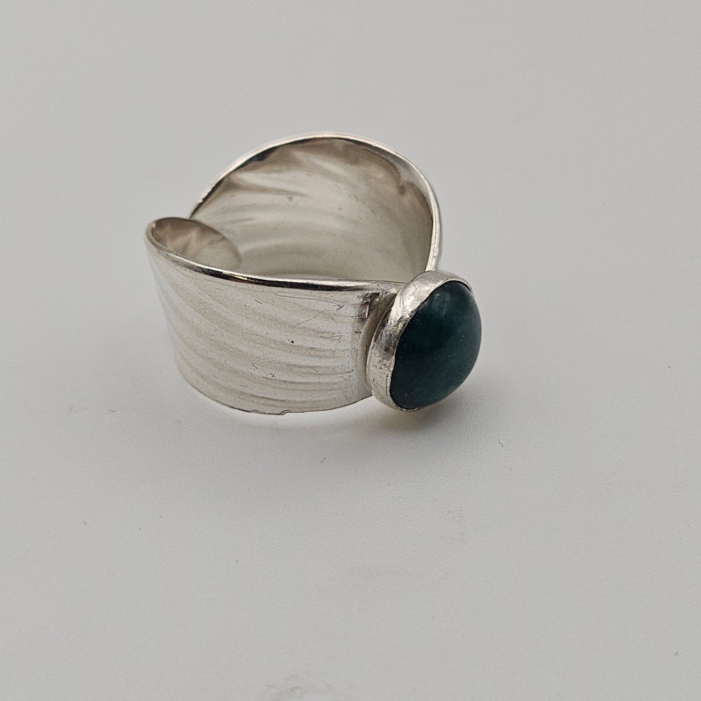 Sterling silver spoon shell design spoon bowl ring