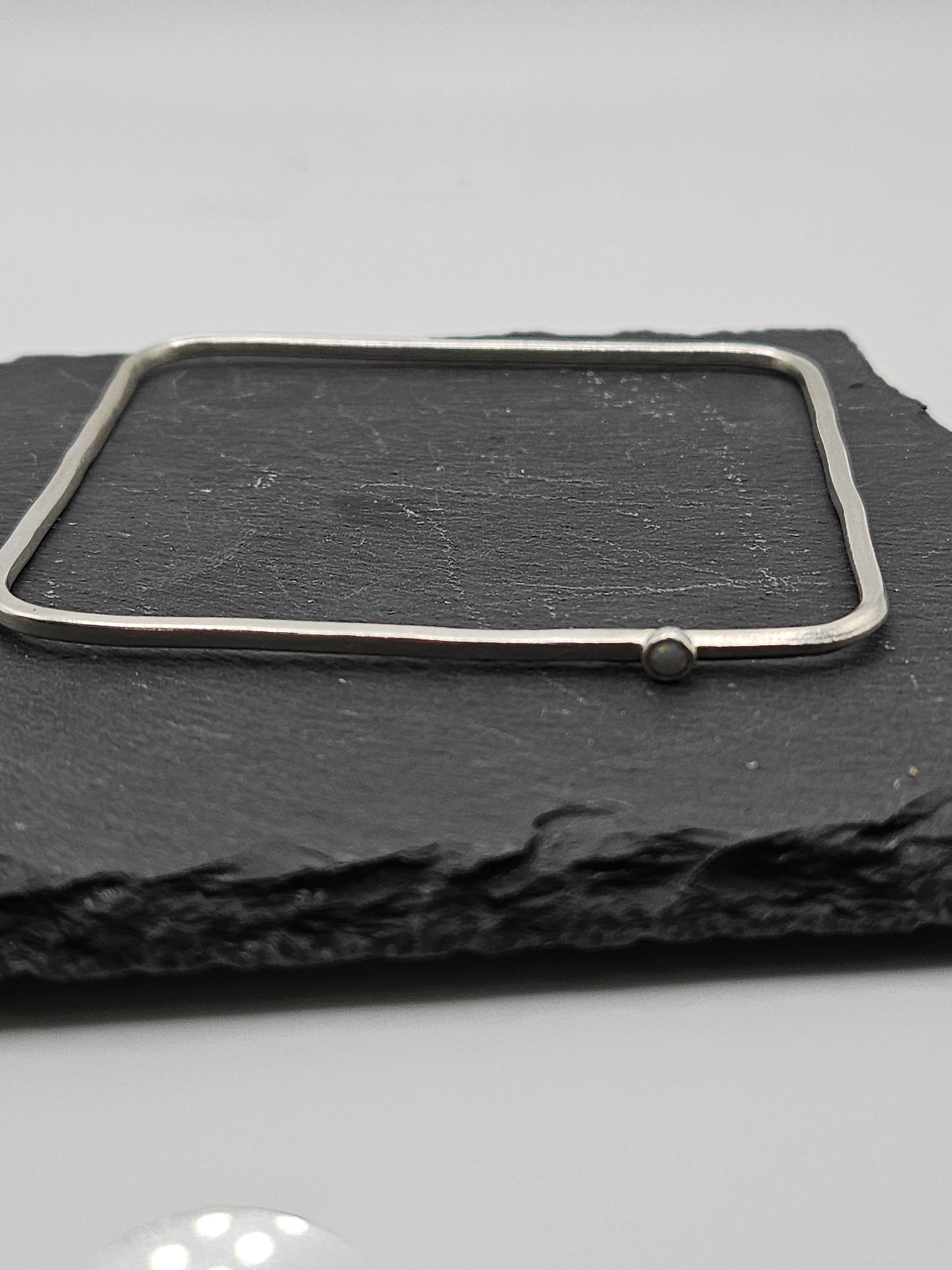 Sterling Silver Square Bangle