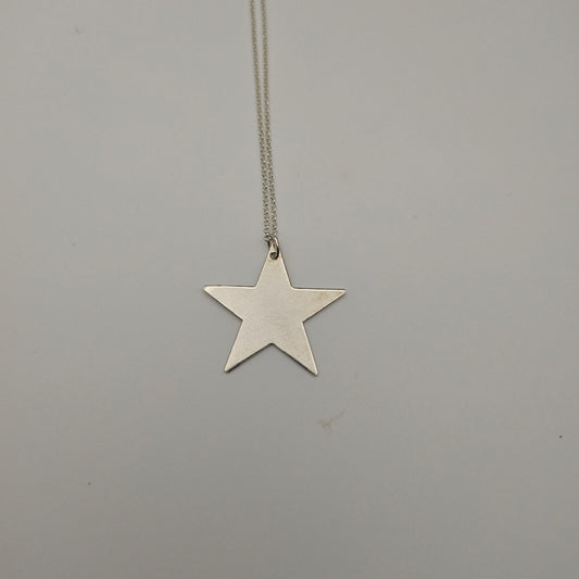 Sterling silver star pendant