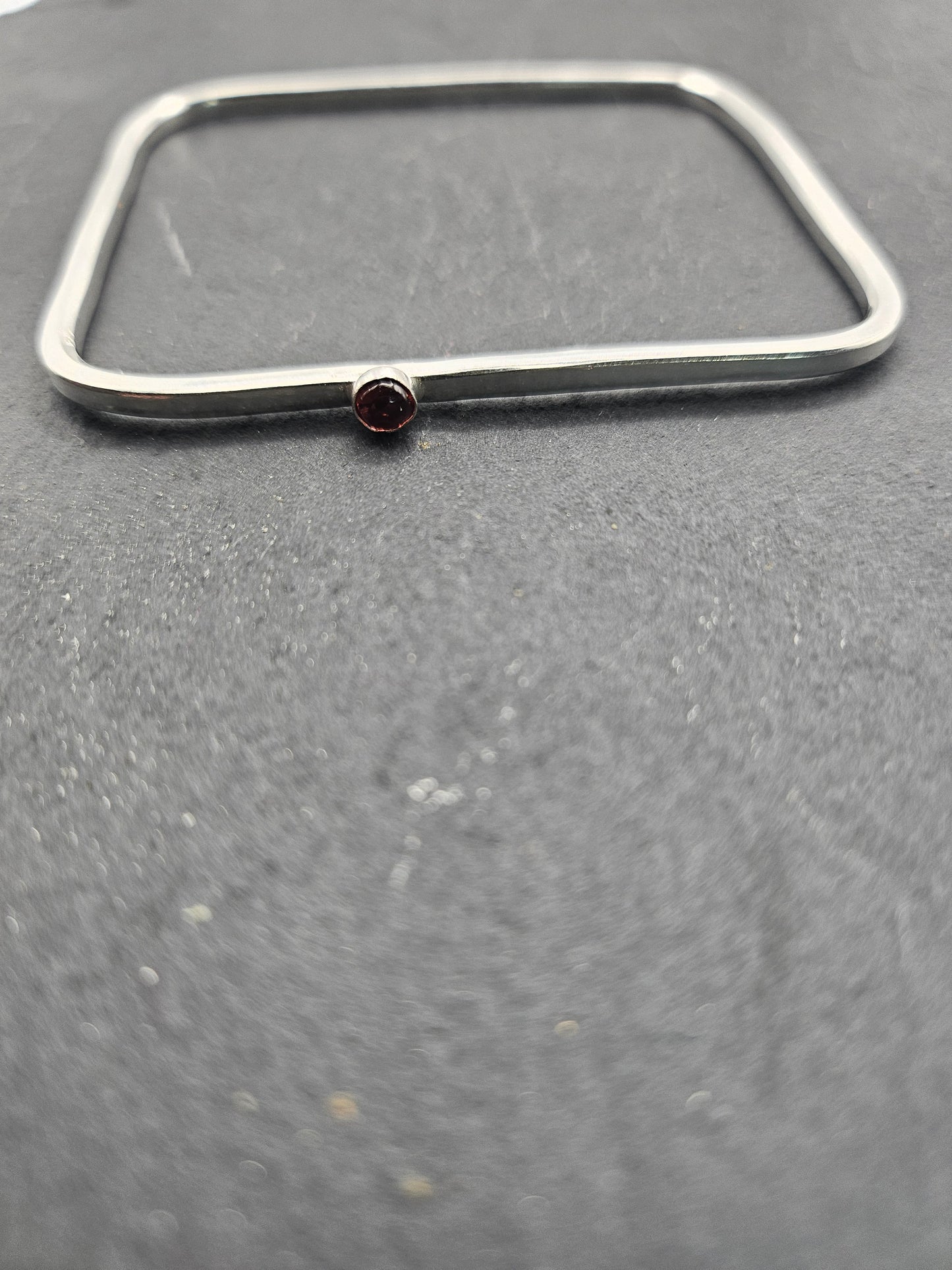 Sterling Silver Square Bangle