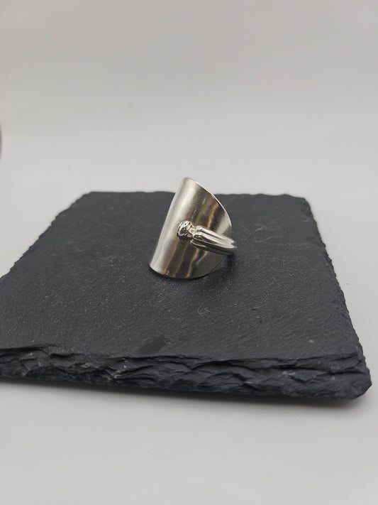 Sterling Silver Saddle Spoon Ring