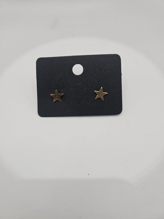 Sterling Silver Star Stud Earrings