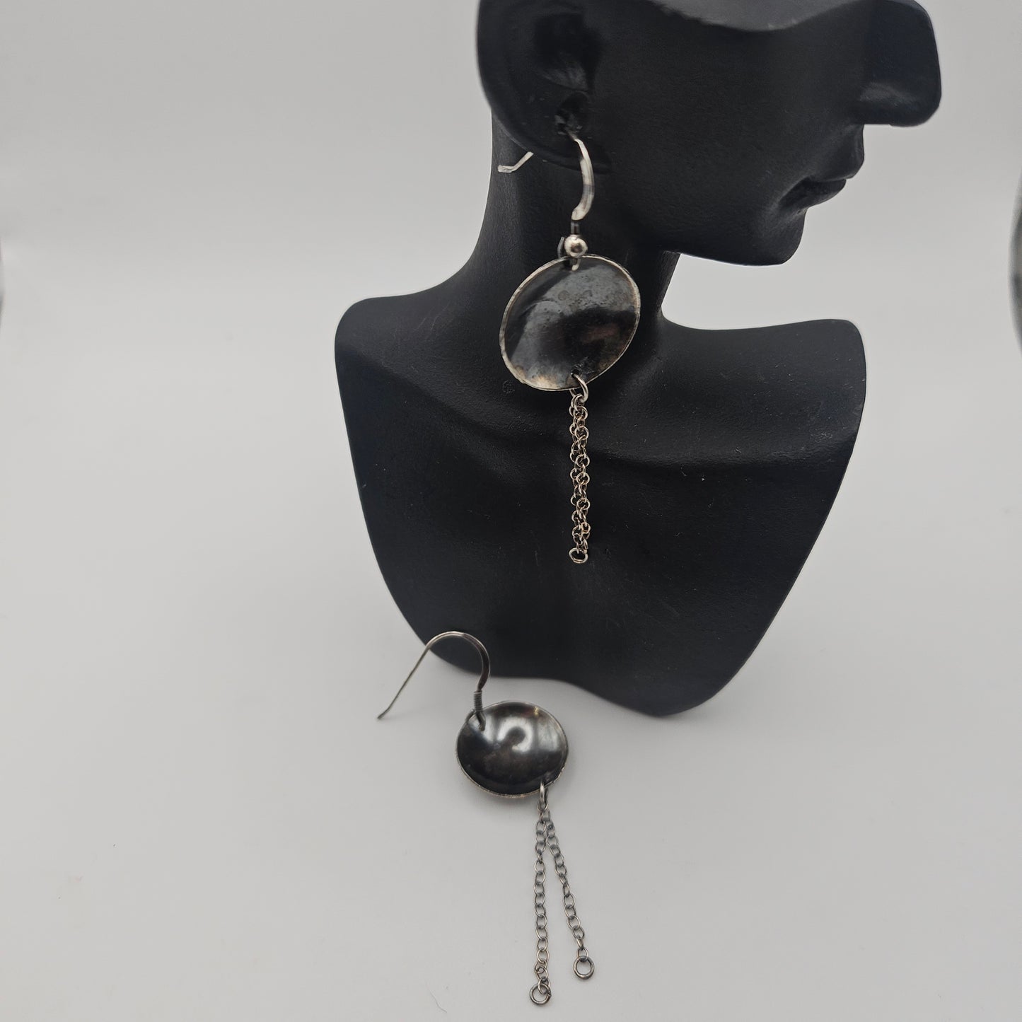 Sterling Silver Domed Earrings