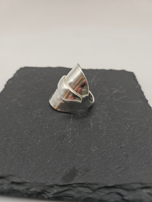 Sterling Silver Saddle Spoon Ring