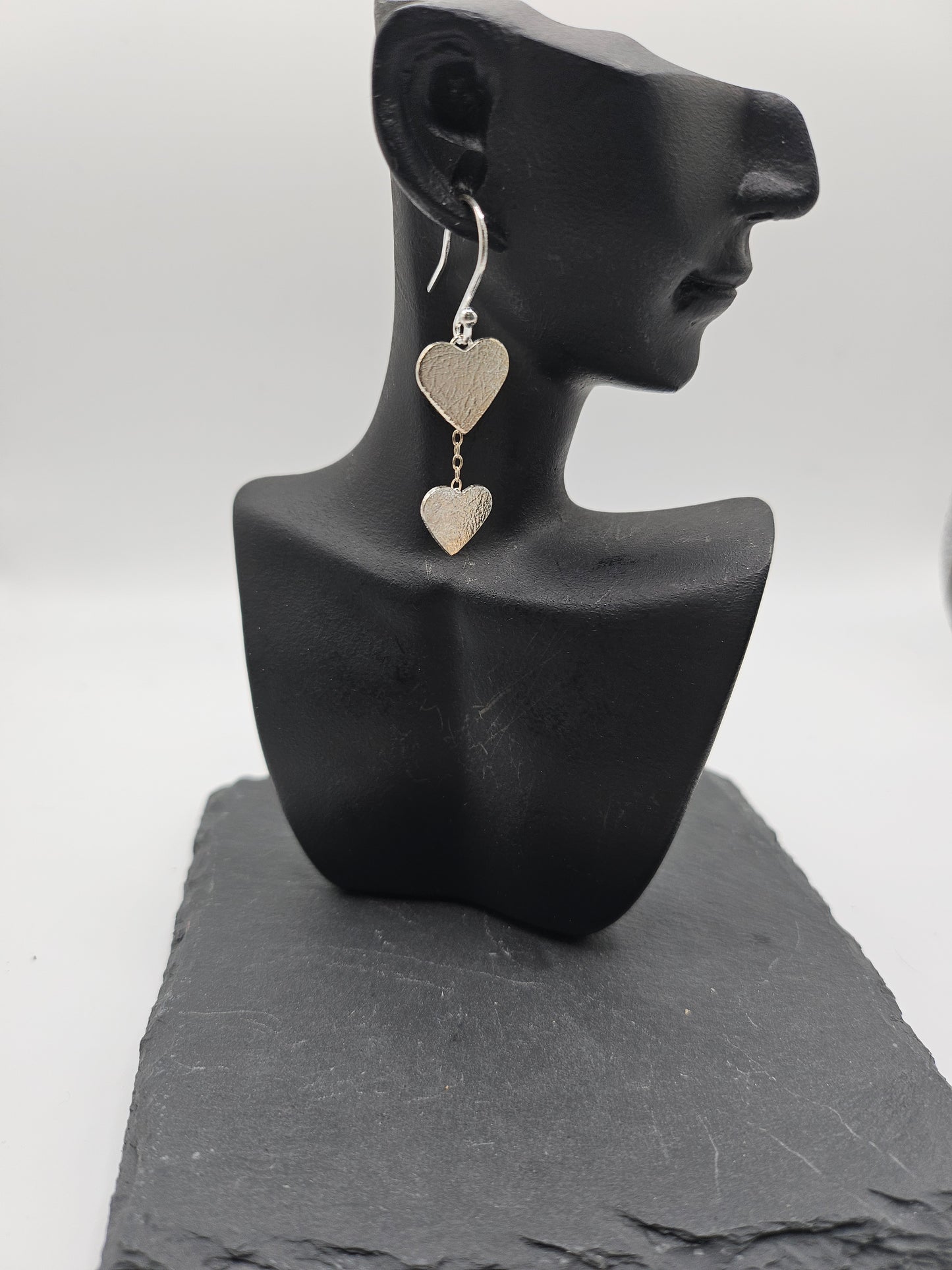 Sterling Silver Love Heart Earrings