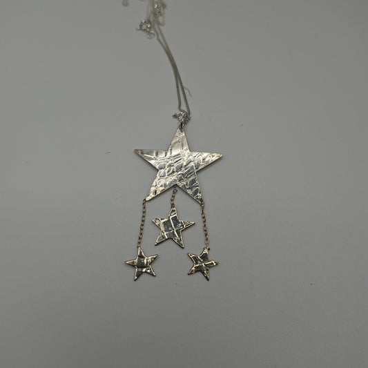Sterling silver star necklace