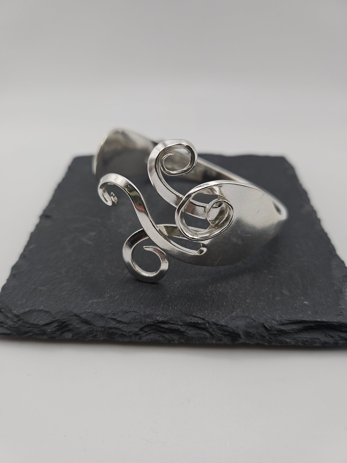 Sterling Silver Forks Cuff Bangle