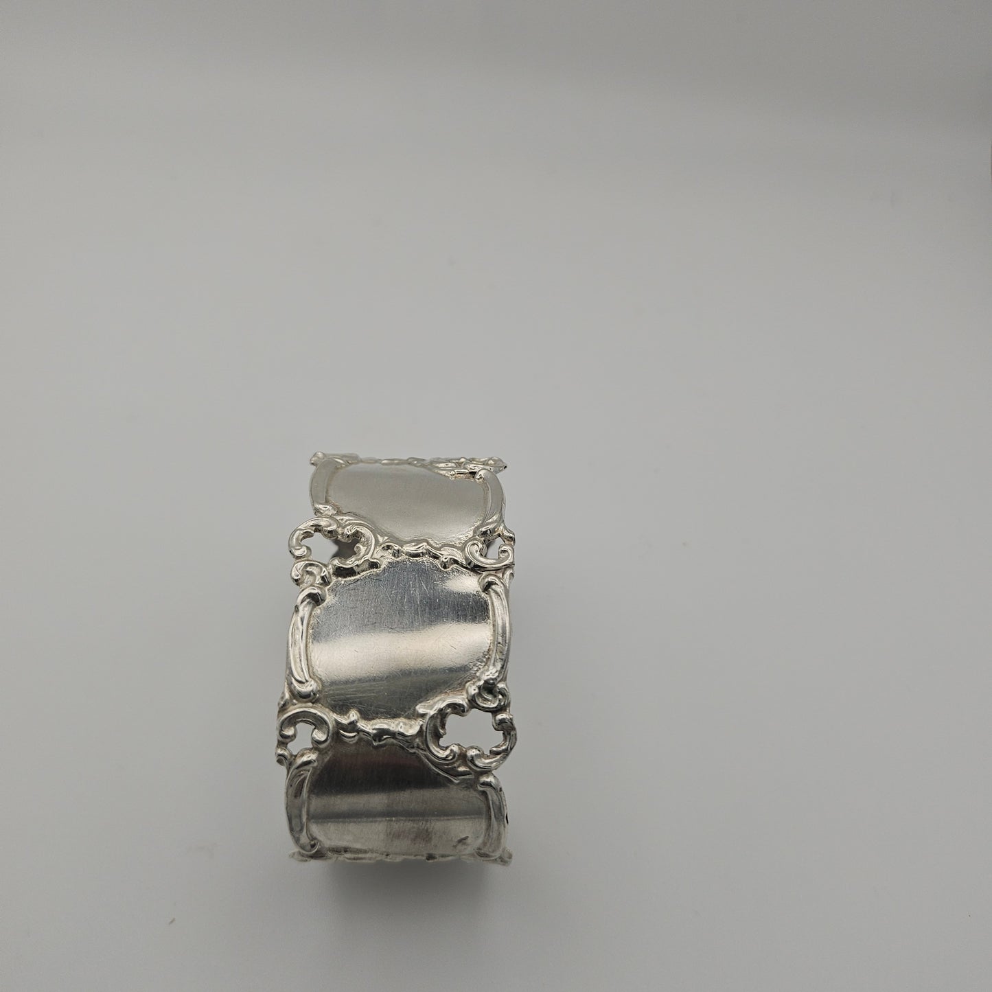 Sterling silver unique cuff bangle