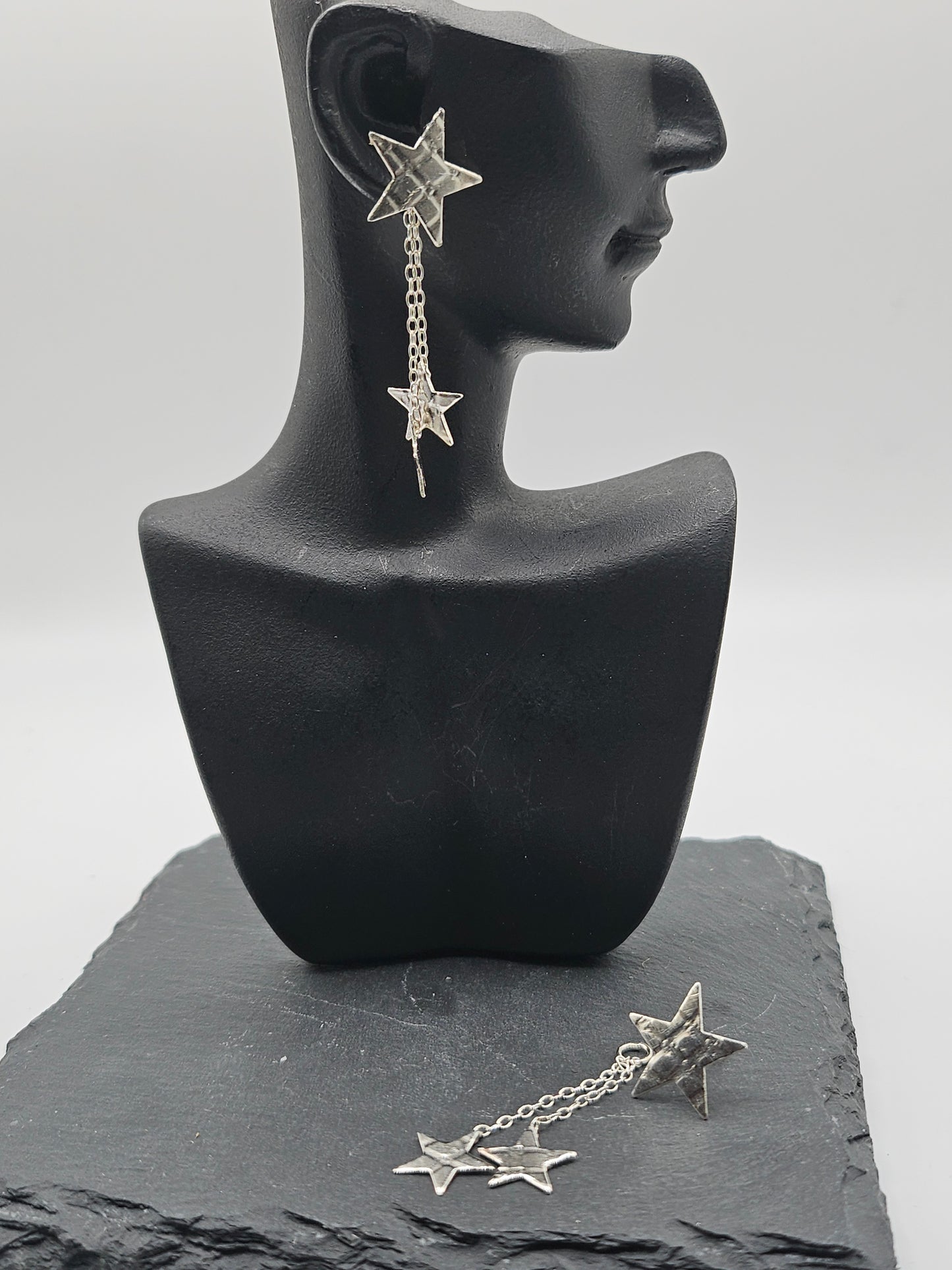 Sterling Silver Star Earrings